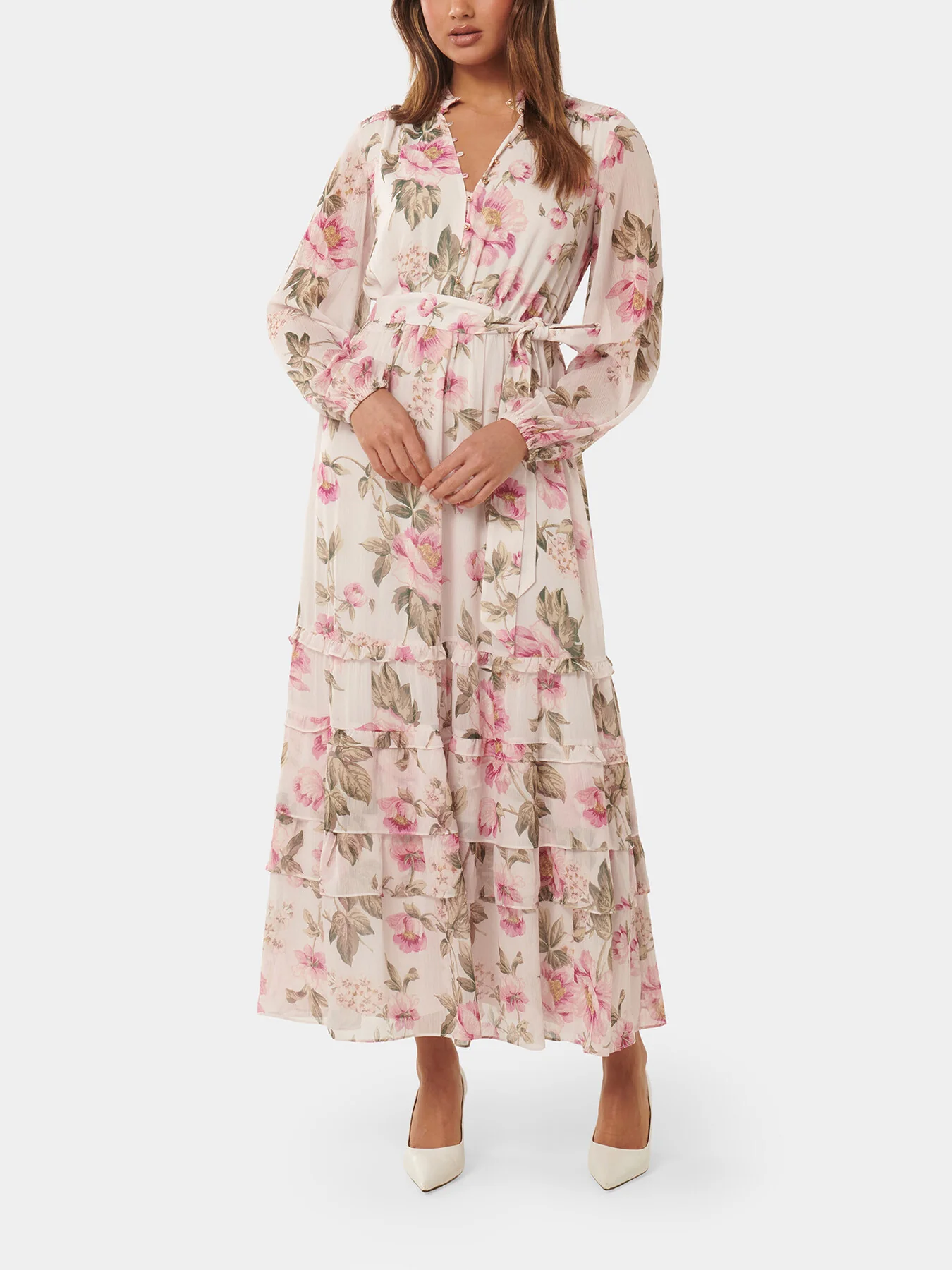 Sonia Ruffle Midi Dress - Image 2