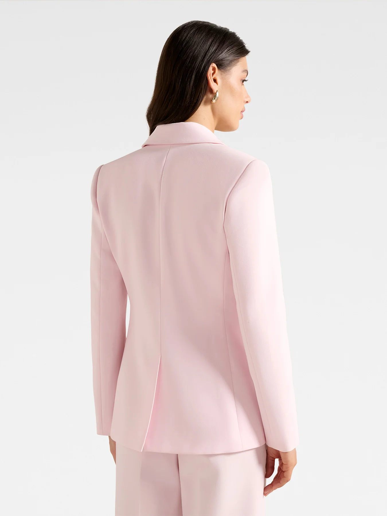 Haisley Nipped Waist Blazer Pink - Image 5