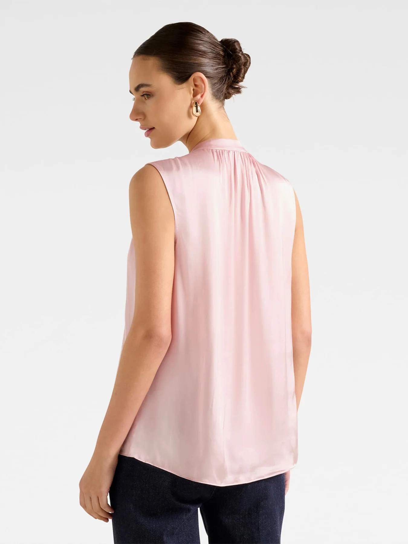 Kourtney Sleeveless Blouse Pink - Image 3