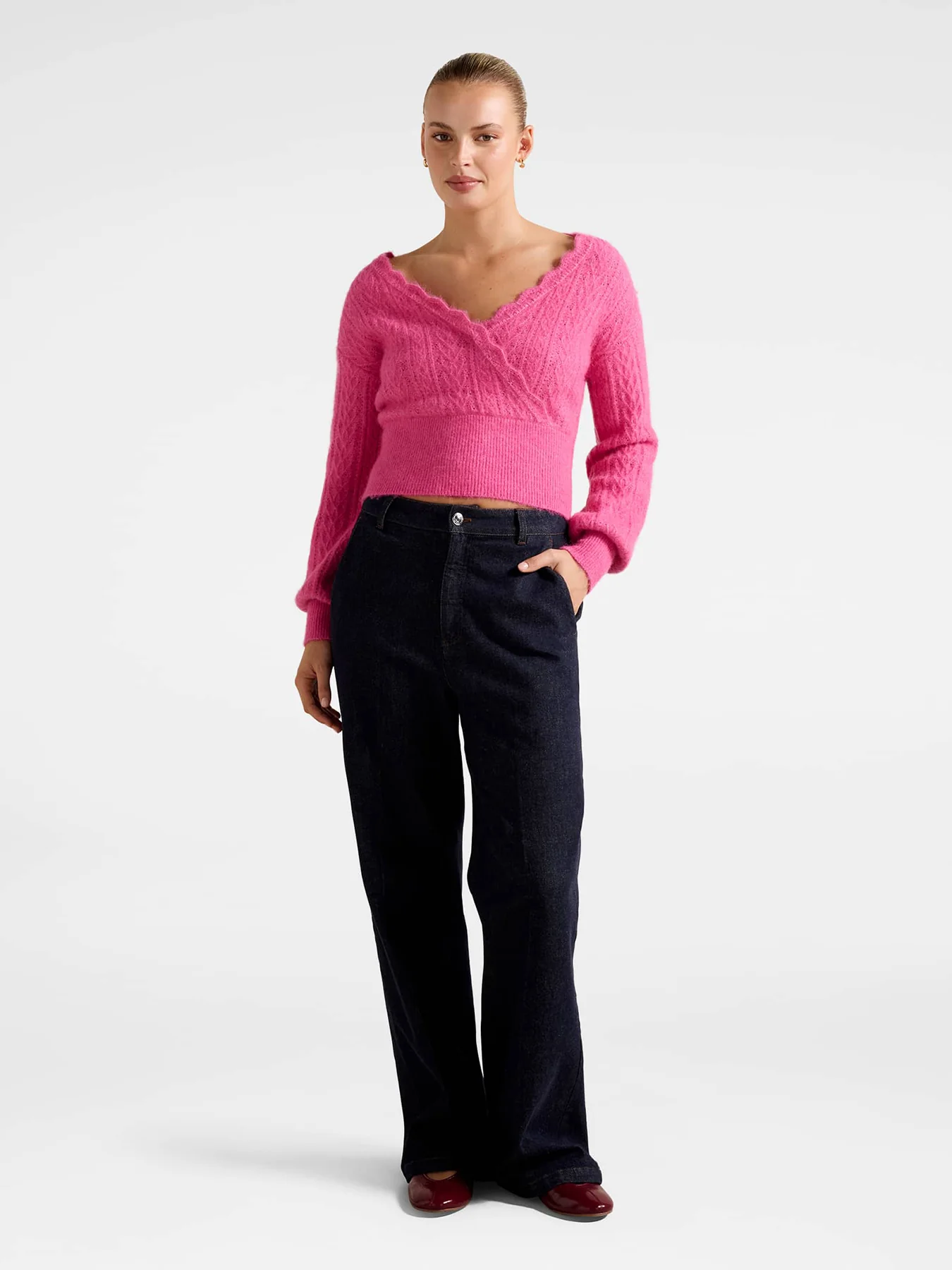 Kylie Stitch Wrap Sweater - Image 2