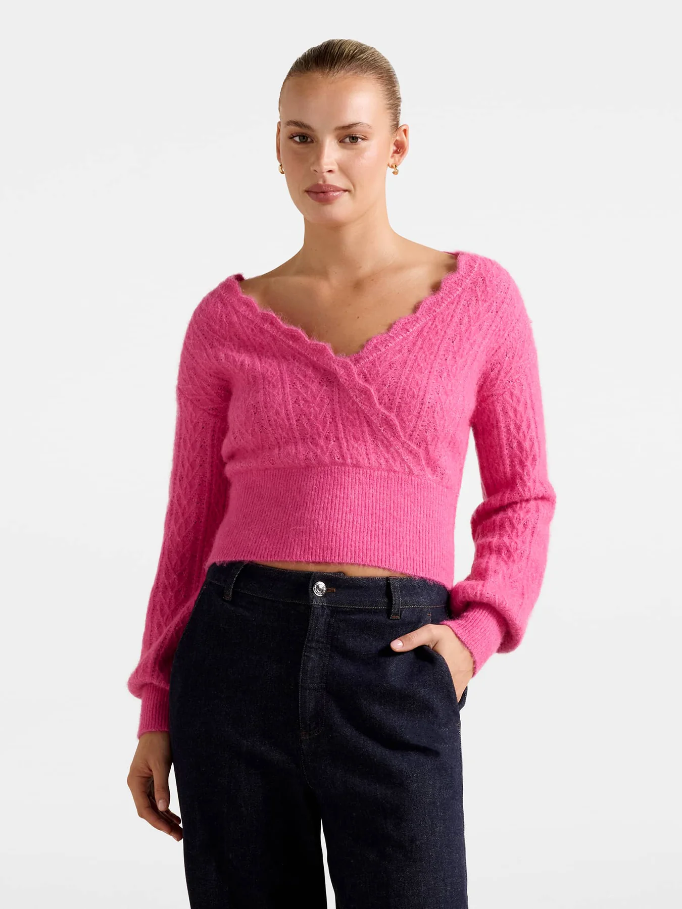 Kylie Stitch Wrap Sweater - Image 4