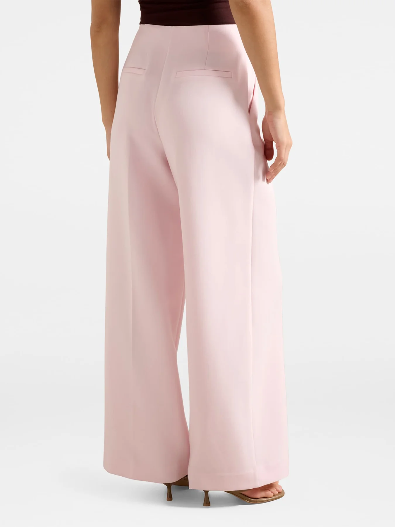 Lee Wide Leg Trousers Pink - Image 3