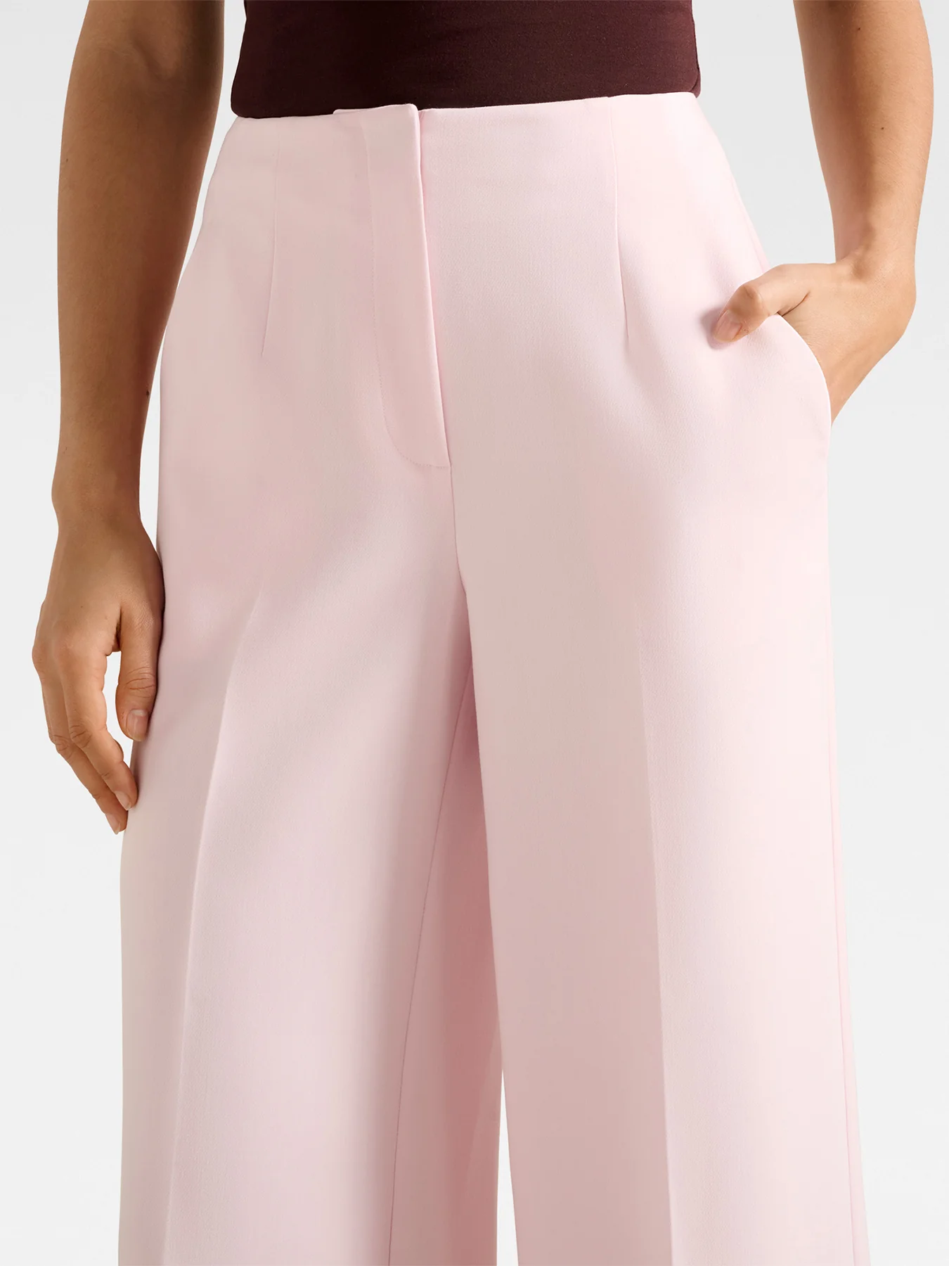 Lee Wide Leg Trousers Pink - Image 5