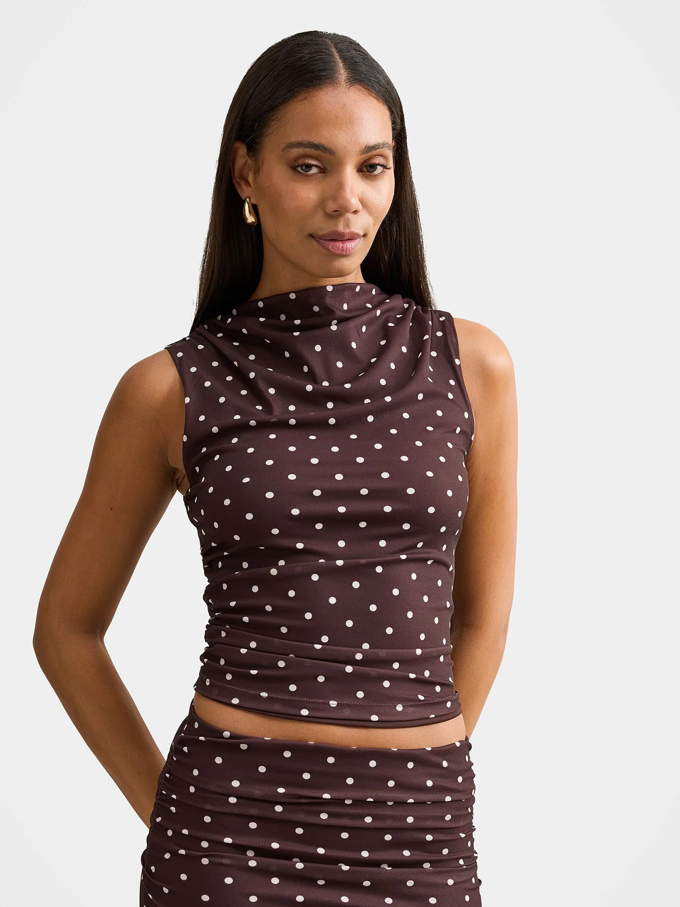 Danni Draped Sleeveless Top - Image 4