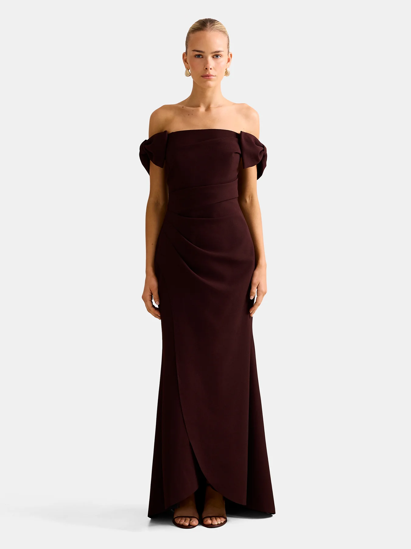 Kalee Bow Wrap Skirt Dress Purple - Image 4