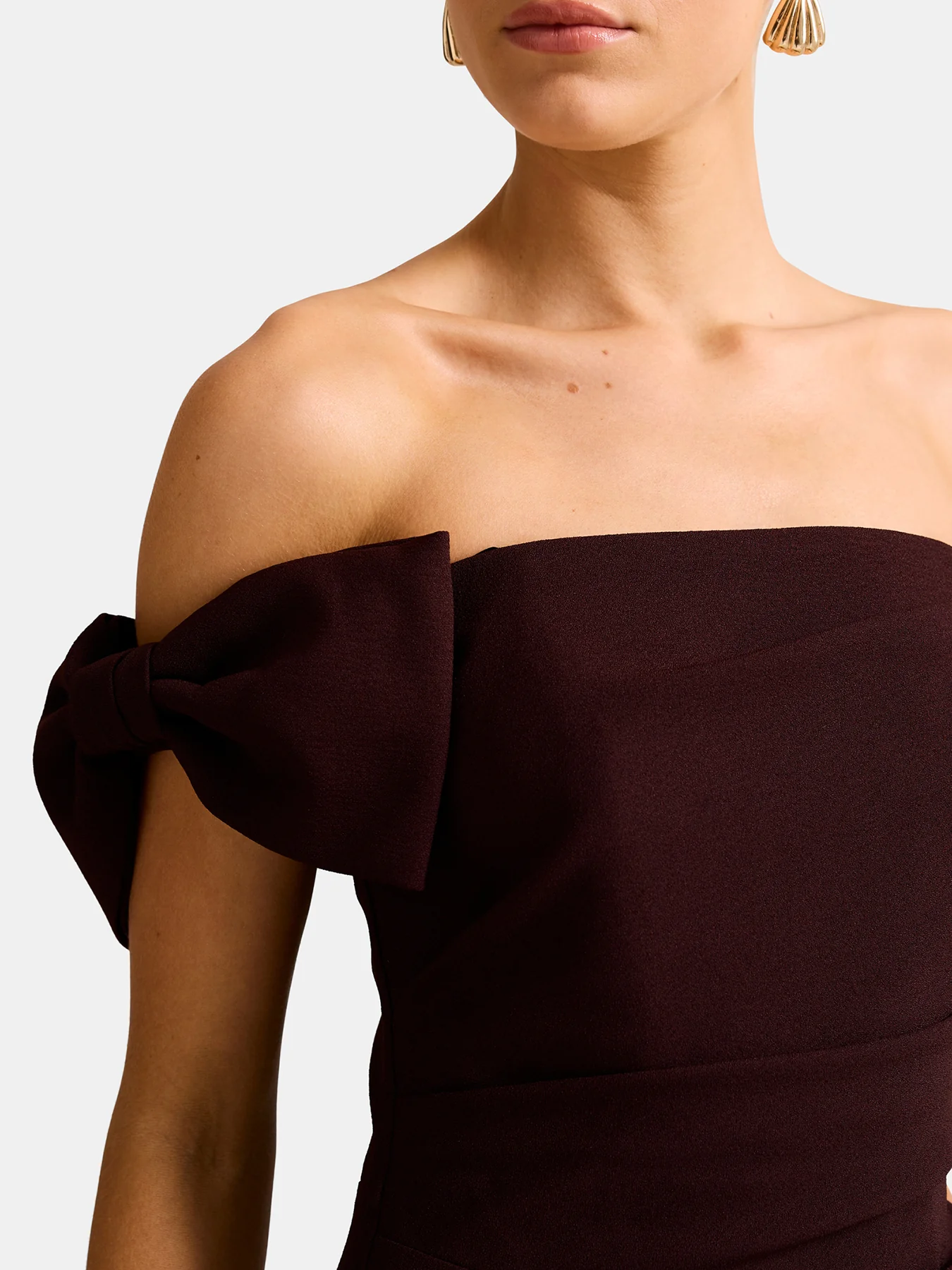 Kalee Bow Wrap Skirt Dress Purple - Image 5