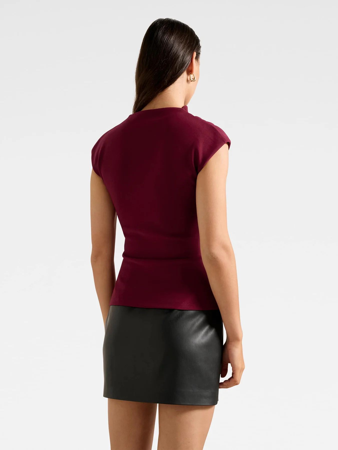 Leenah Grown On Neck Crepe Top - Image 3