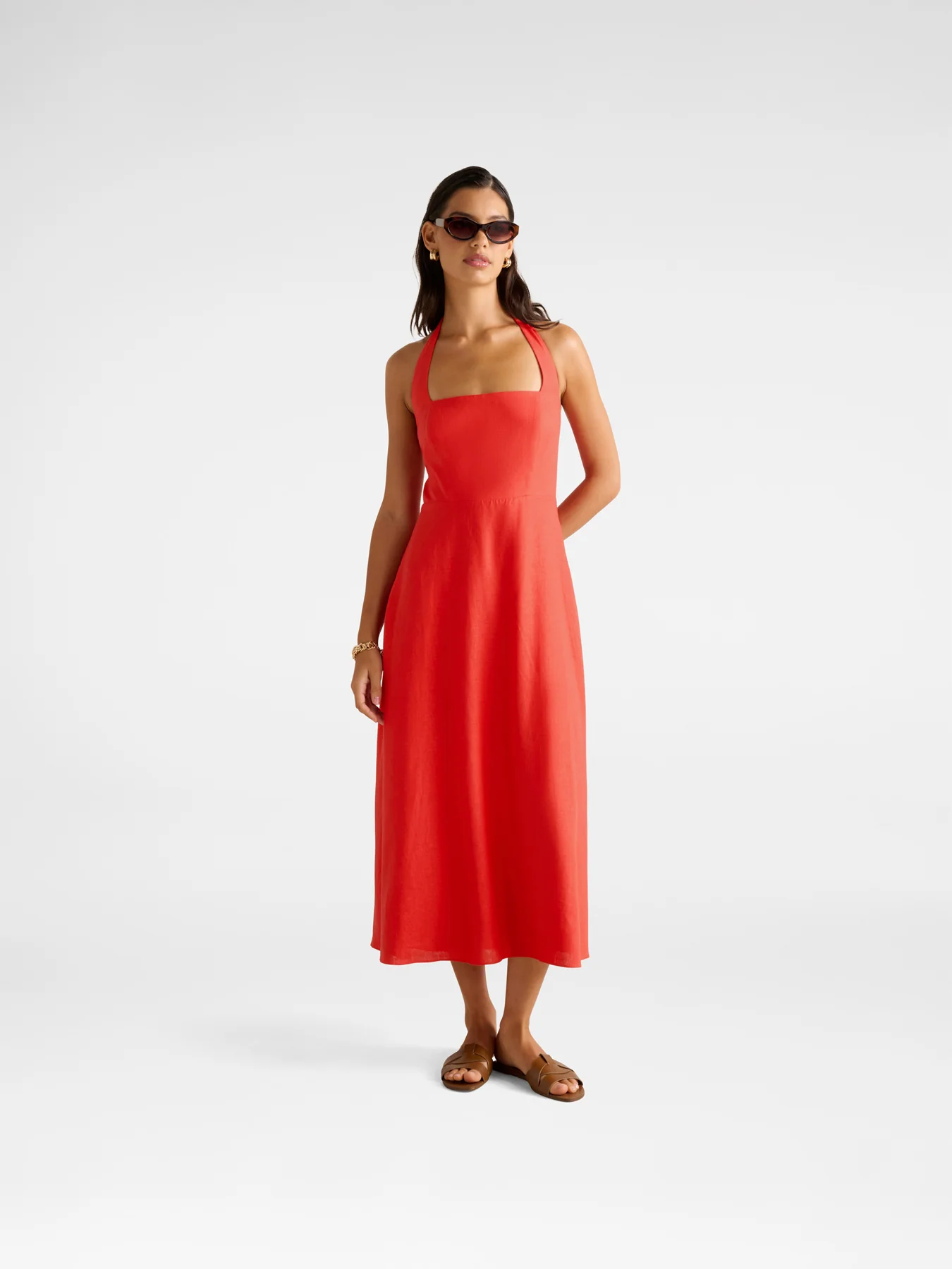 Stevie Halter Neck Midi Dress - Image 2