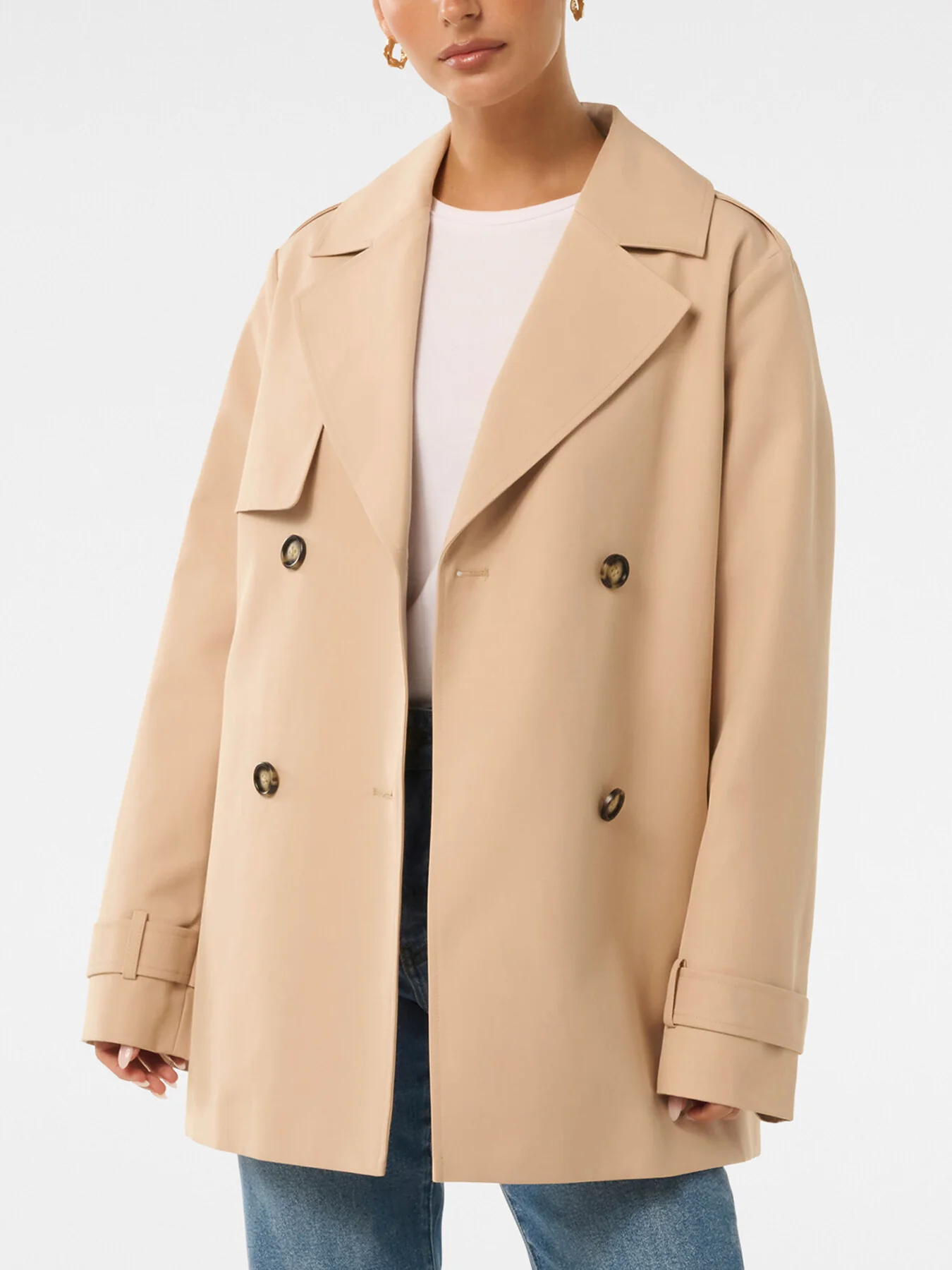 Rhea Petite Water Resistant Trench Coat - Image 4