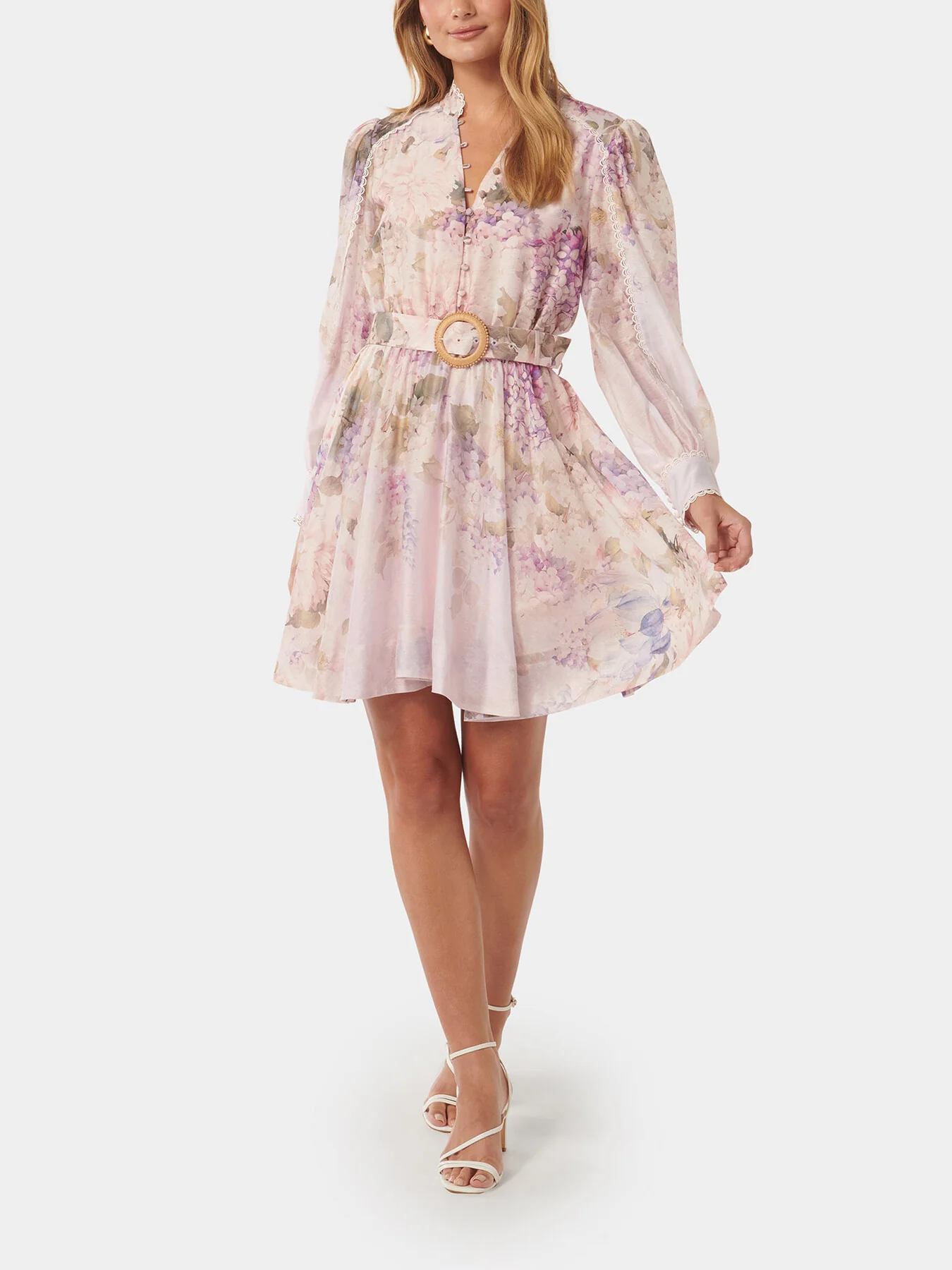 Vienna Trim Detail Skater Dress - Image 2