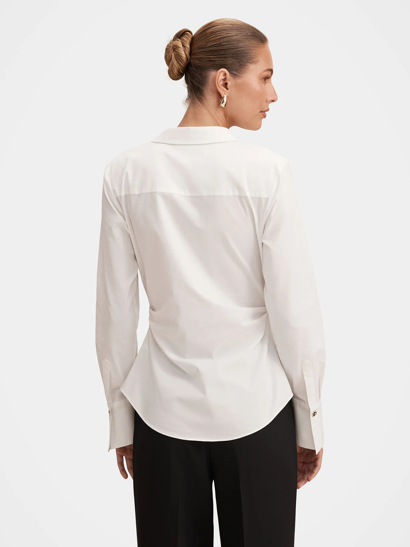 Ange Slim Fitted Shirt Porcelain - Image 5