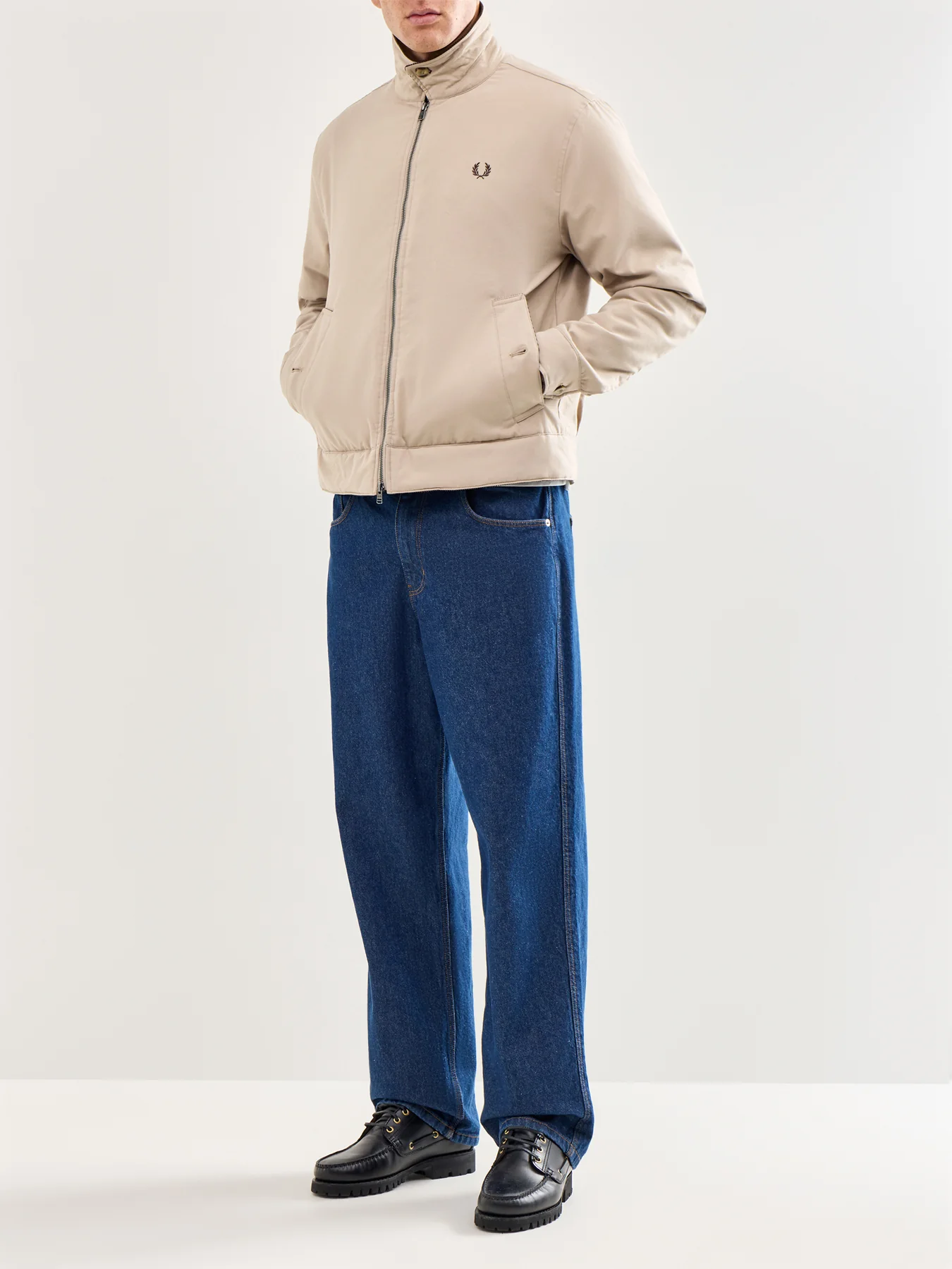 Cotton Caban Jacket Beige - Image 2
