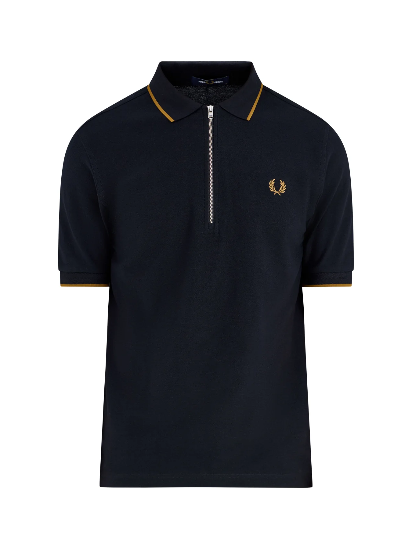 Crepe Pique Polo Shirt Black