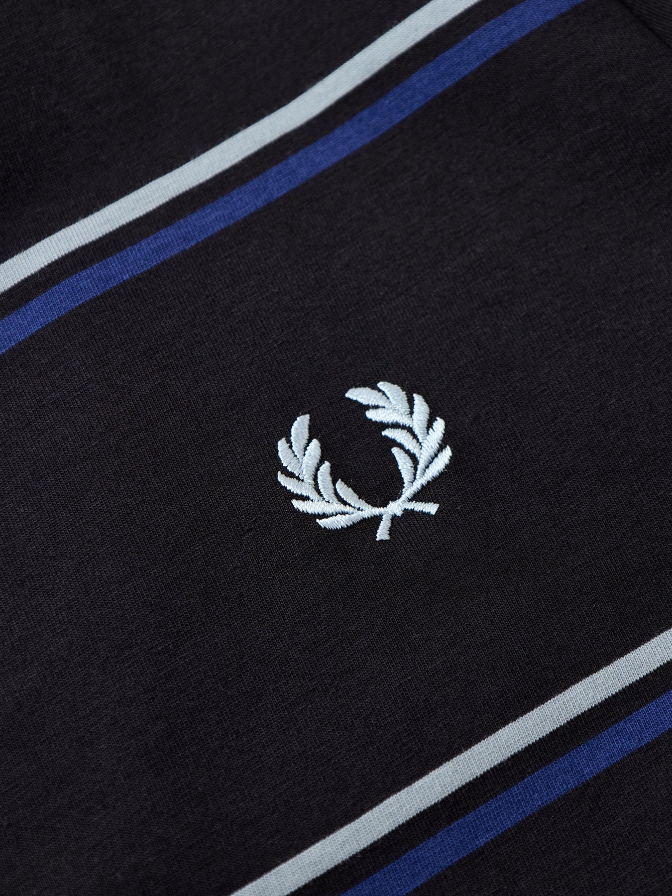 Fine Stripe T-Shirt Navy - Image 3