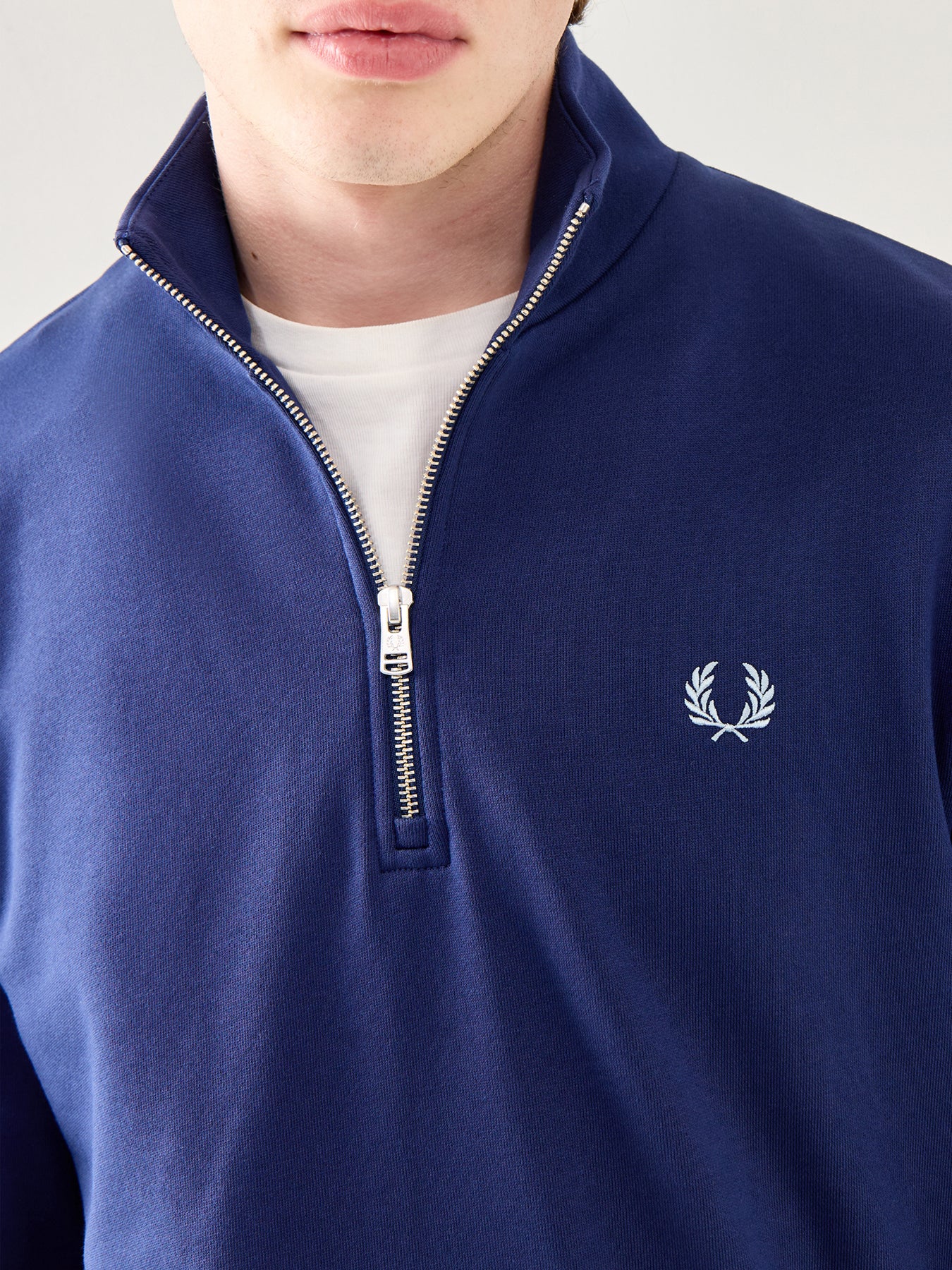Half Zip Sweatshirt Navy - Image 3