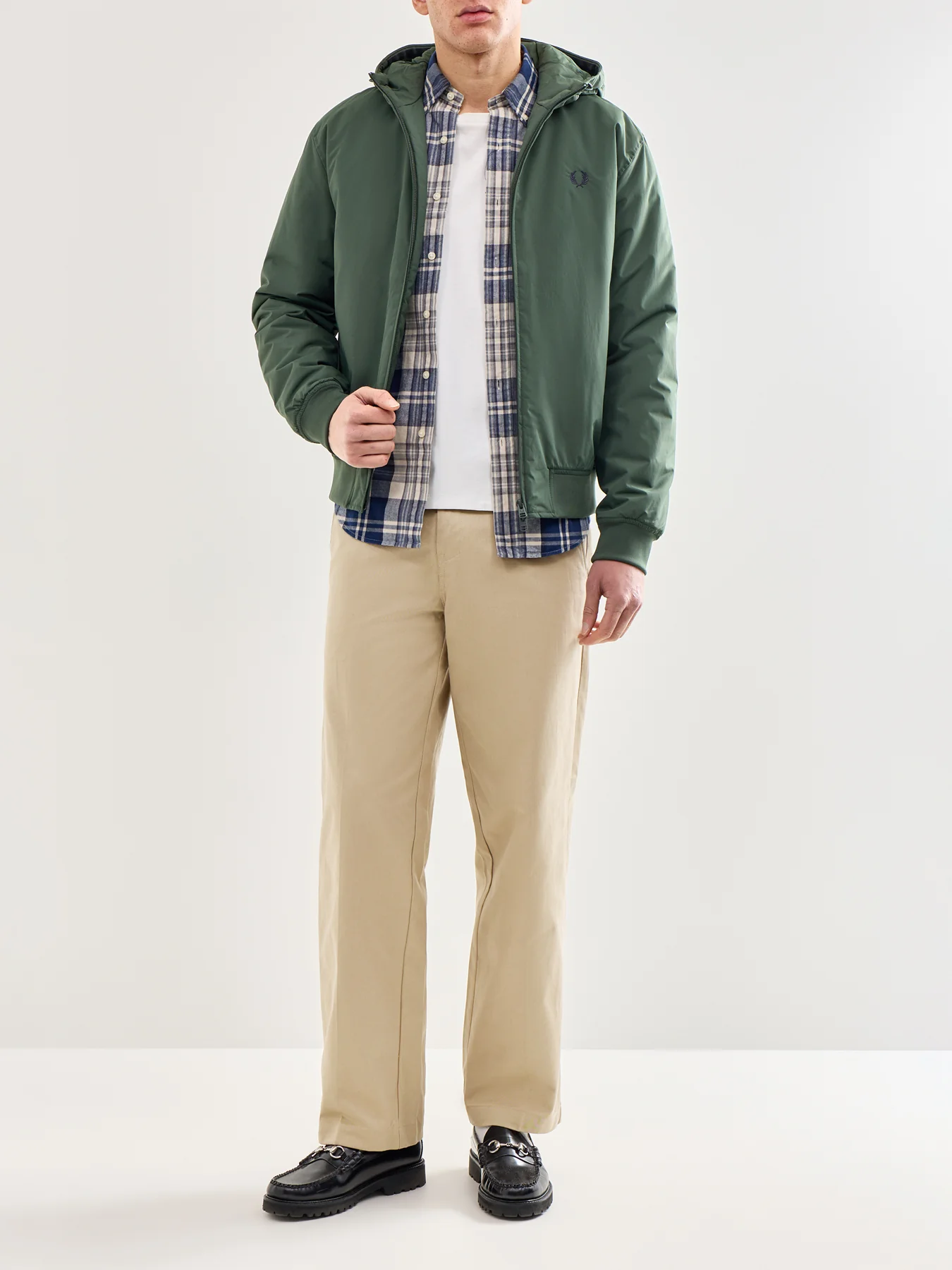 Hooded Brentham Jacket Olive - Image 2
