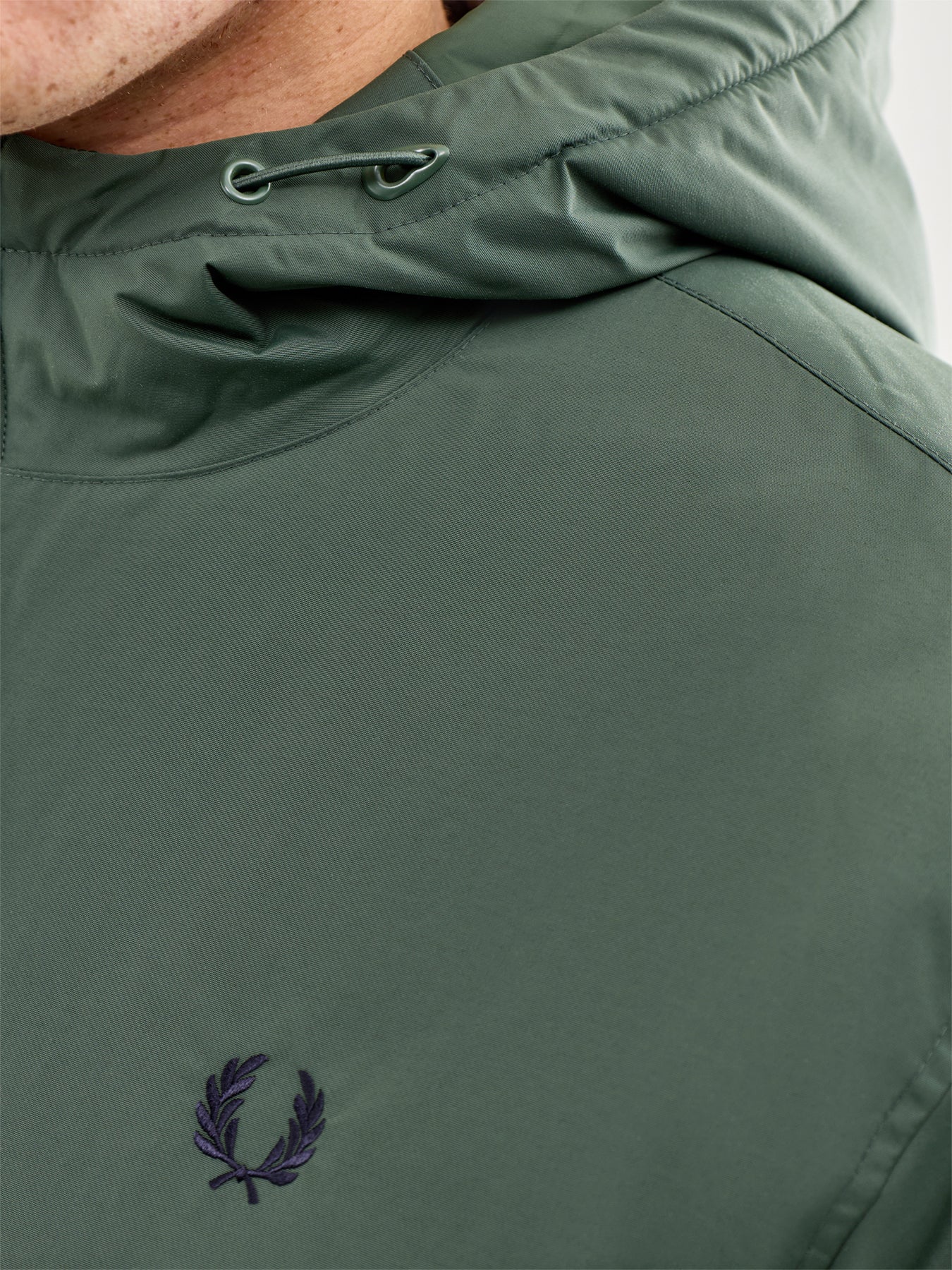 Hooded Brentham Jacket Olive - Image 3
