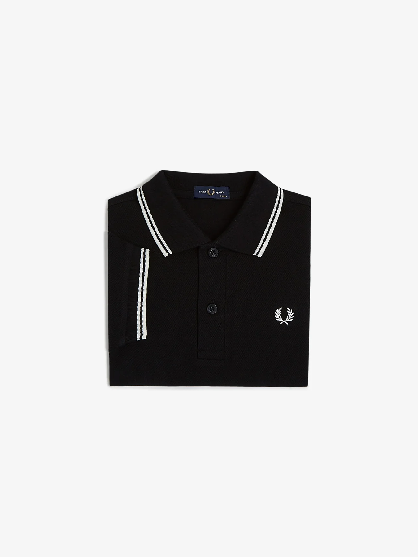 Twin Tipped Polo Shirt Black - Image 7