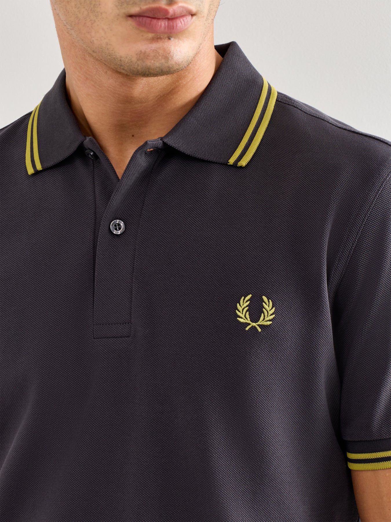 Twin Tipped Polo Shirt Black/Yellow - Image 3