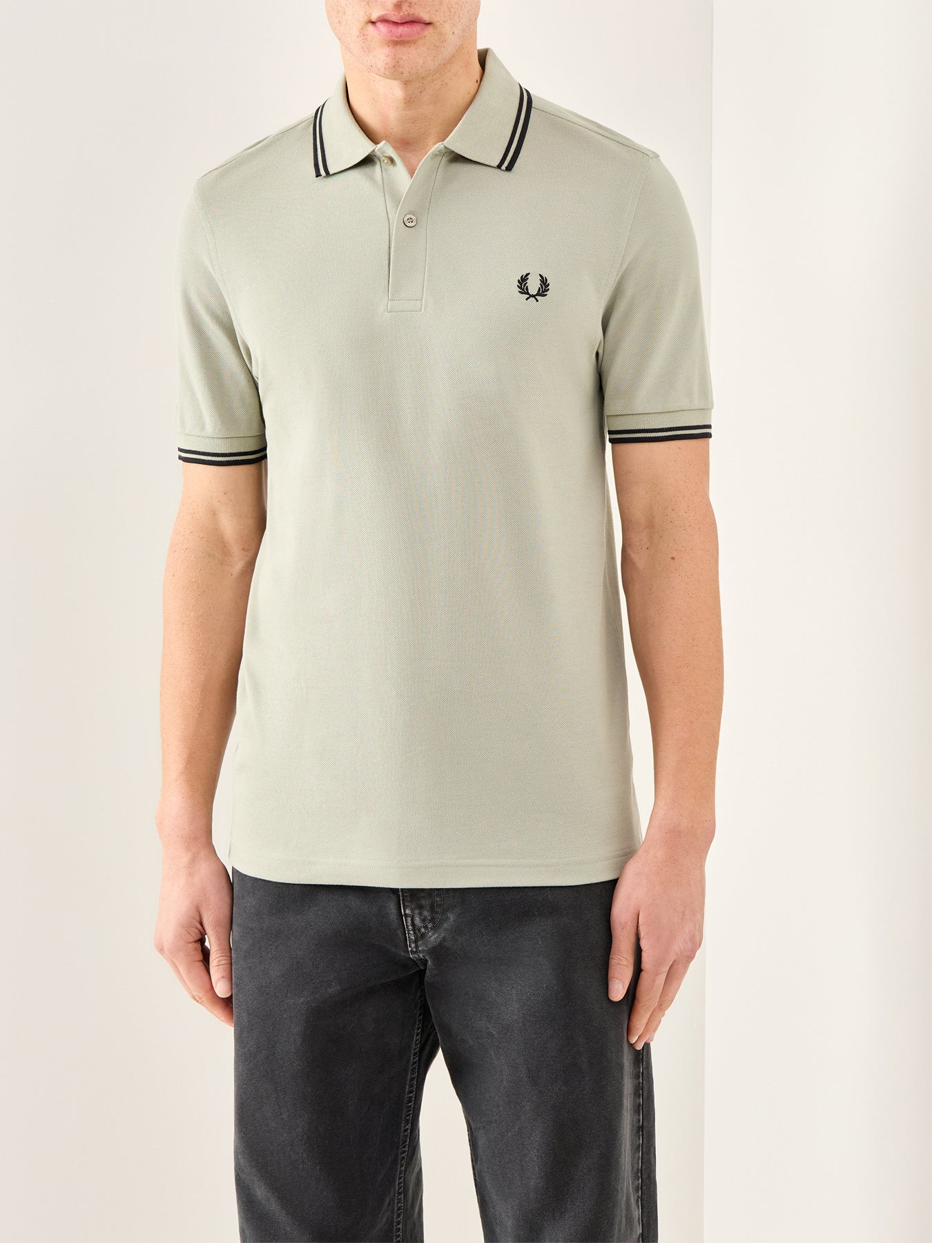 Twin Tipped Polo Shirt Green - Image 4