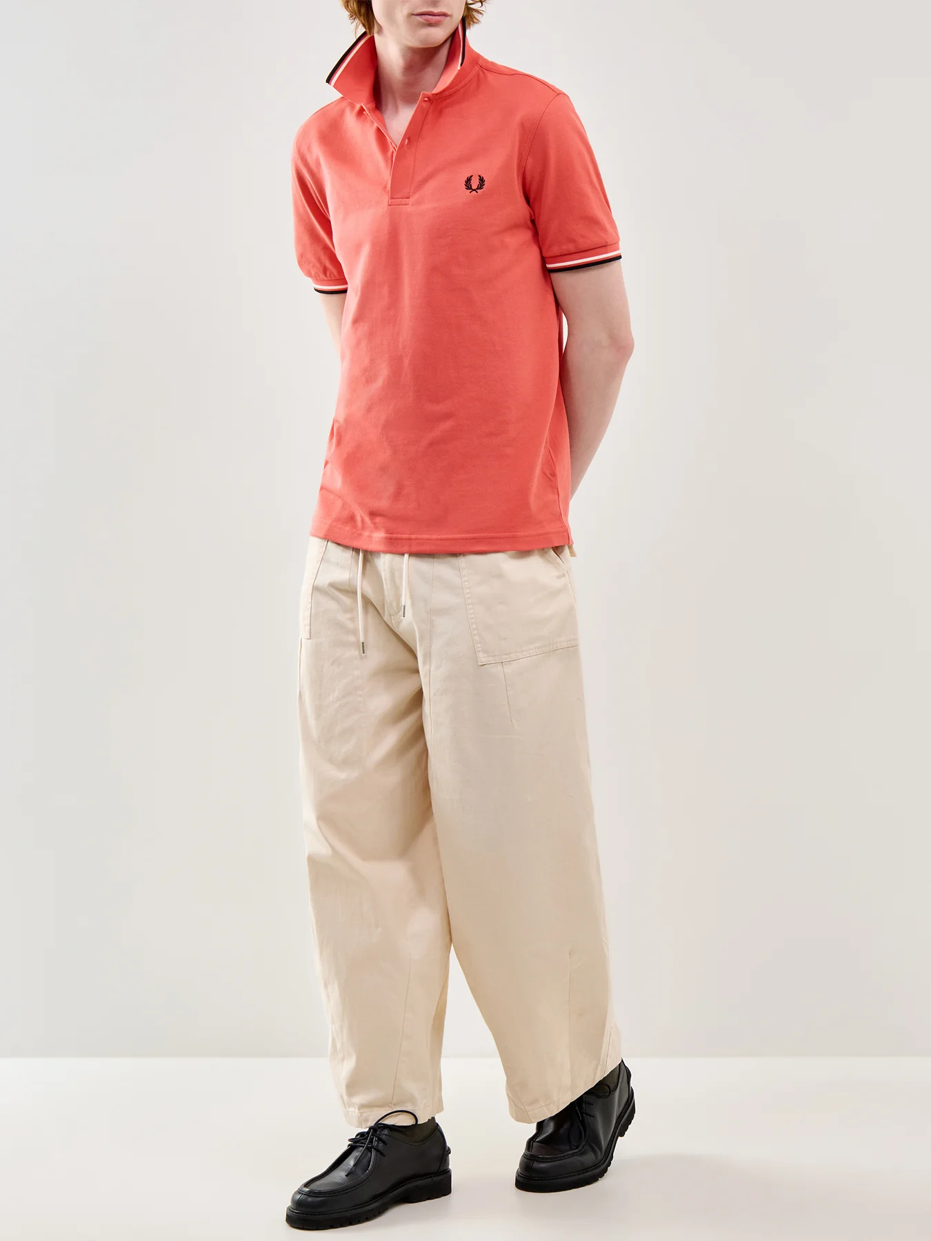 Twin Tipped Polo Shirt Pink - Image 2