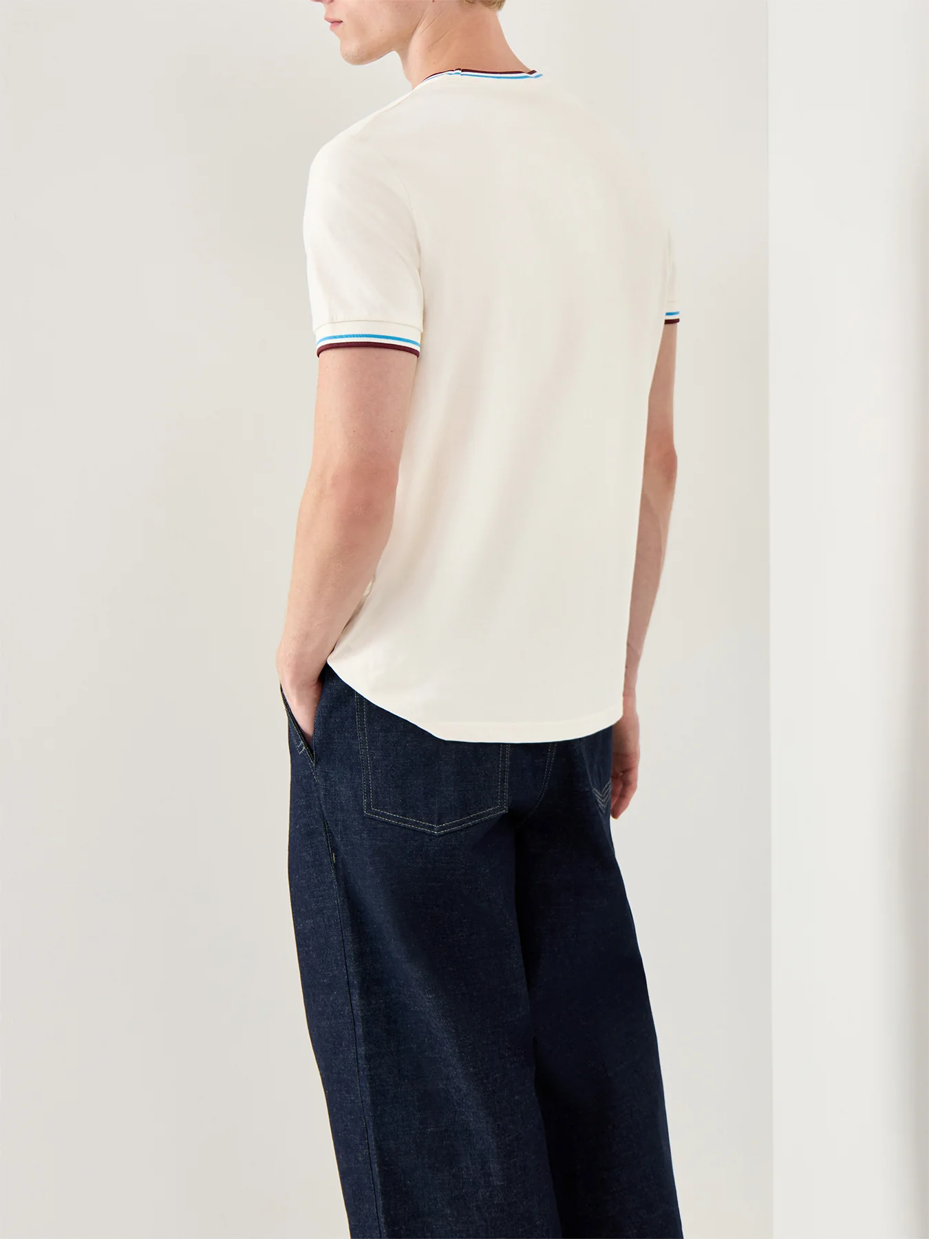 Twin Tipped Cotton T-Shirt White - Image 5