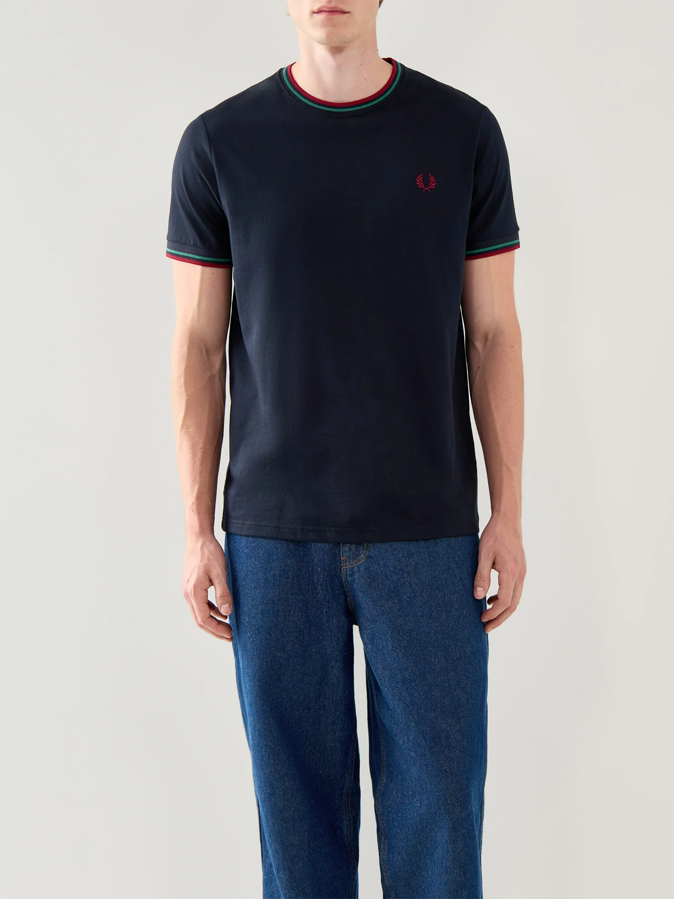 Twin Tipped Cotton Short Sleeves T-Shirt Blue - Image 4