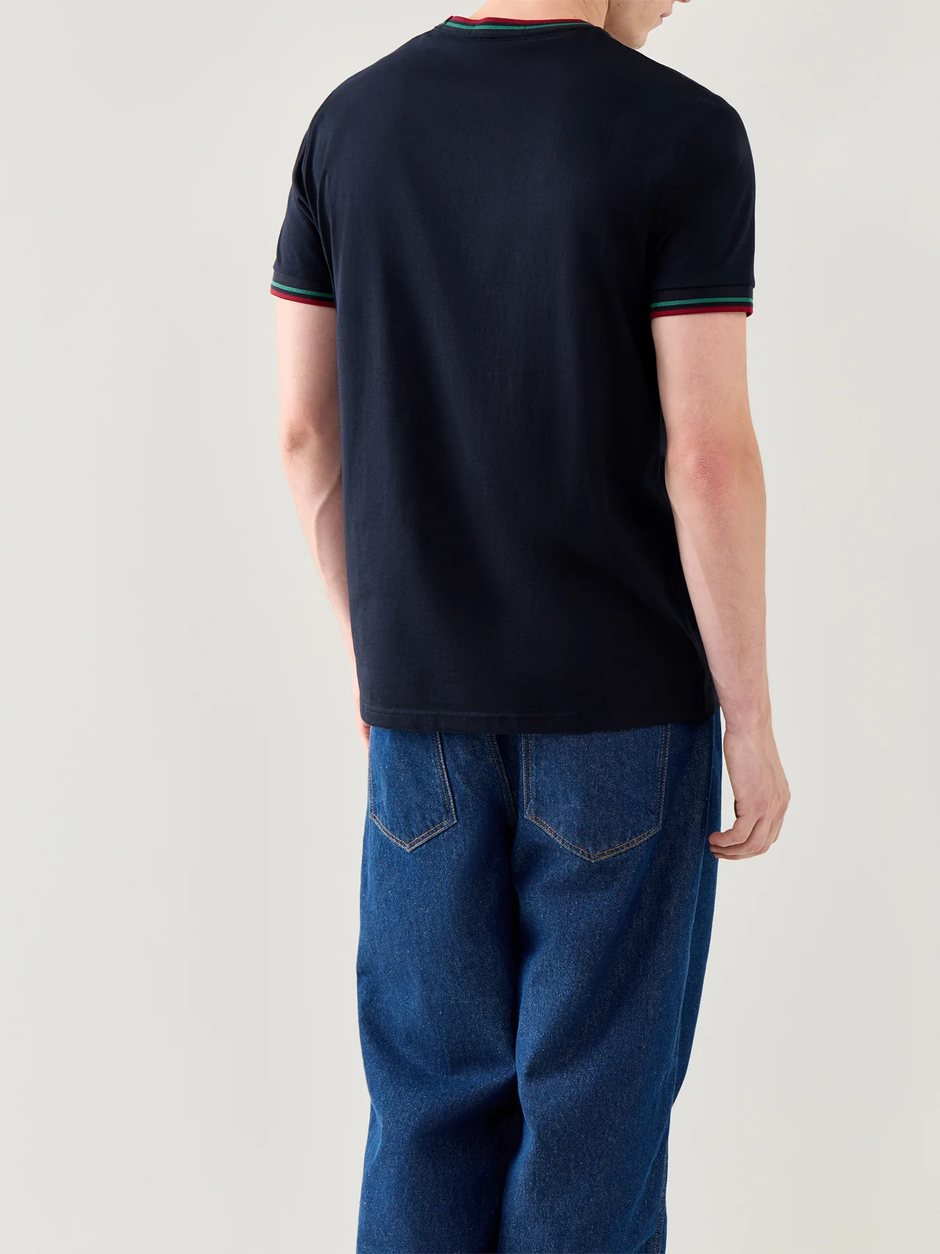 Twin Tipped Cotton Short Sleeves T-Shirt Blue - Image 5