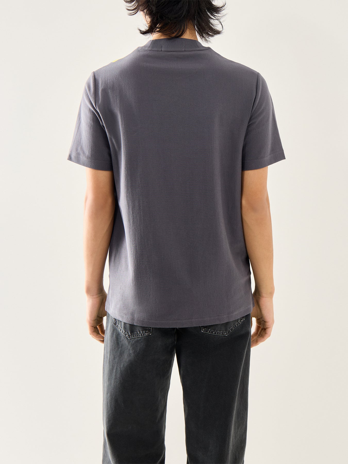 Vertical Stripe T-Shirt Grey - Image 5