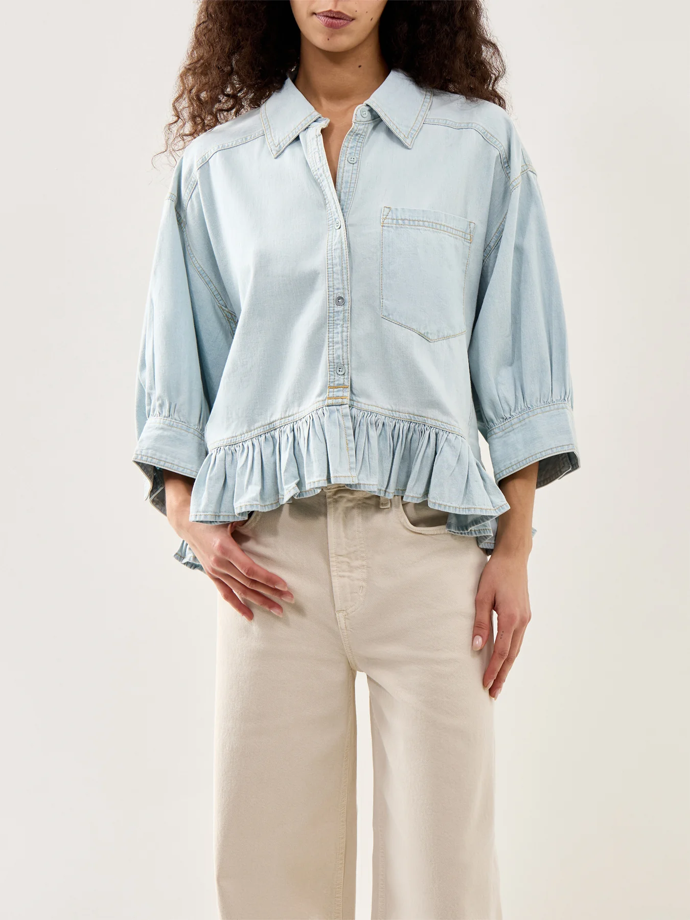 Bailey Denim Shirt Blue - Image 4