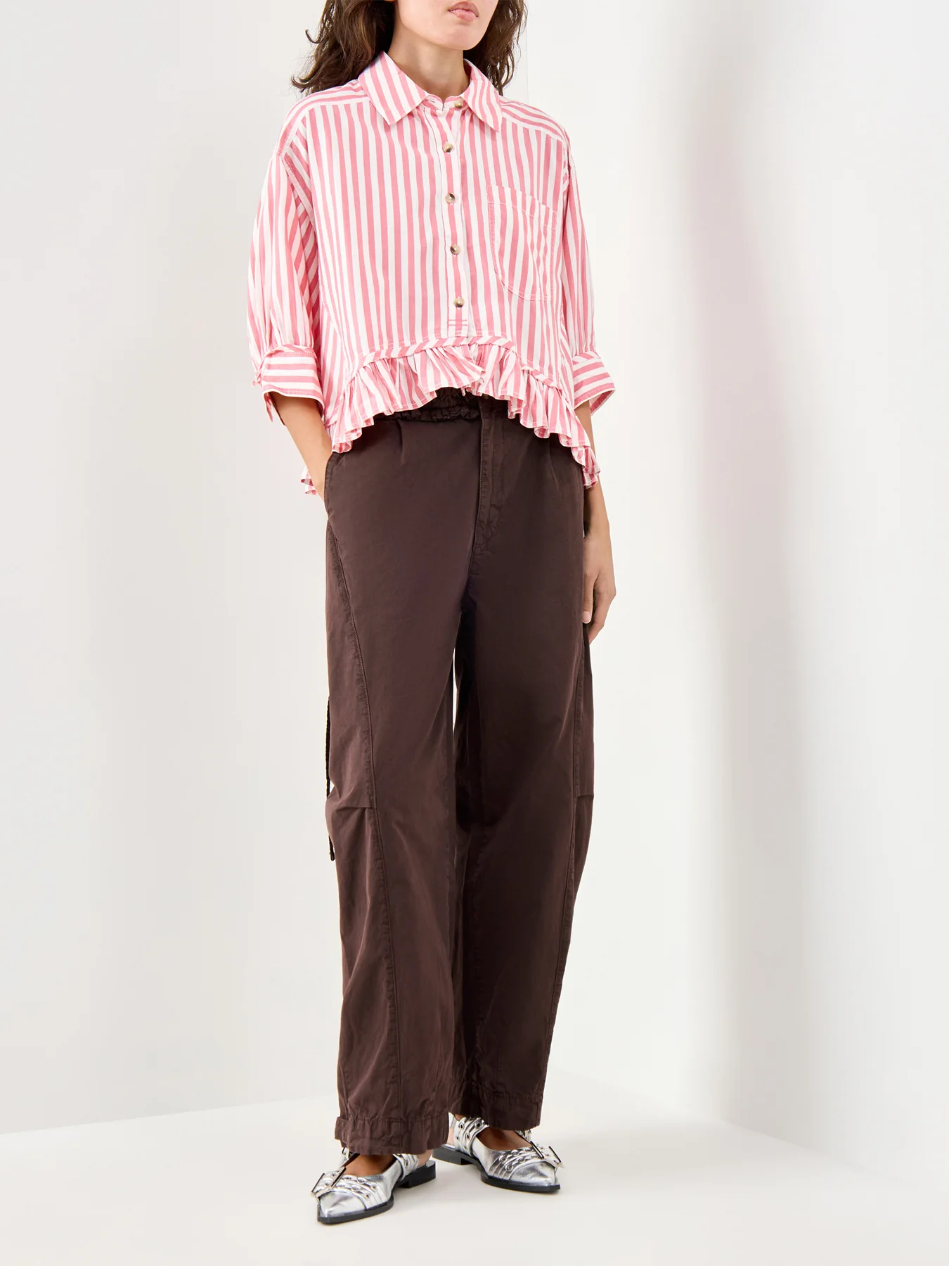 Bailey Stripe Shirt Pink - Image 2