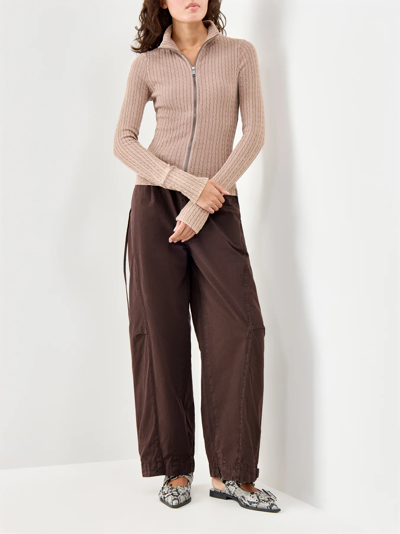 Brunch Girl Zip Up Brown - Image 2