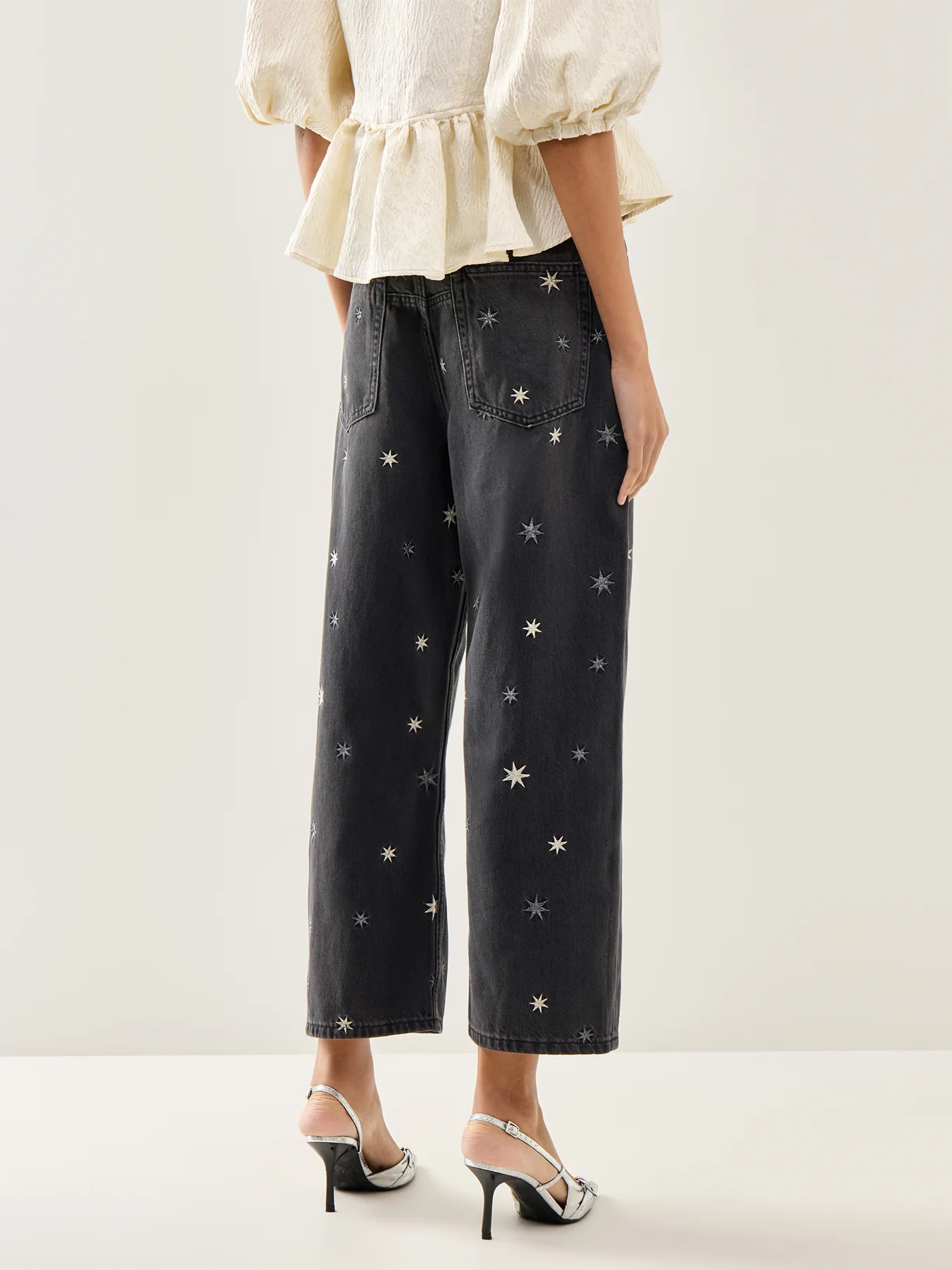 Deep Trance Shine Embroidered Trouser Black - Image 5