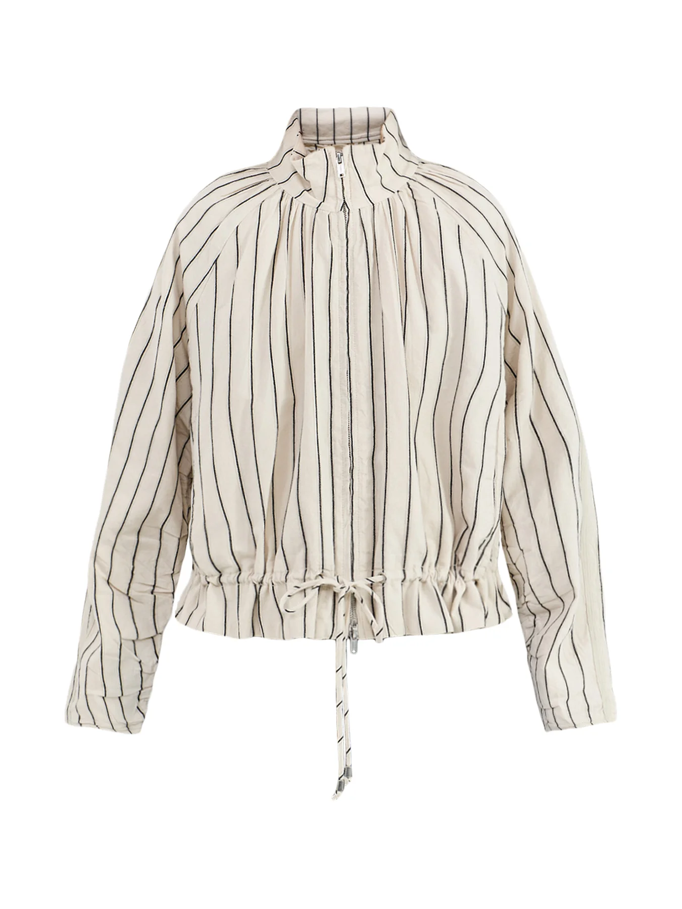 Devon Balloon Stripe Jacket Cream