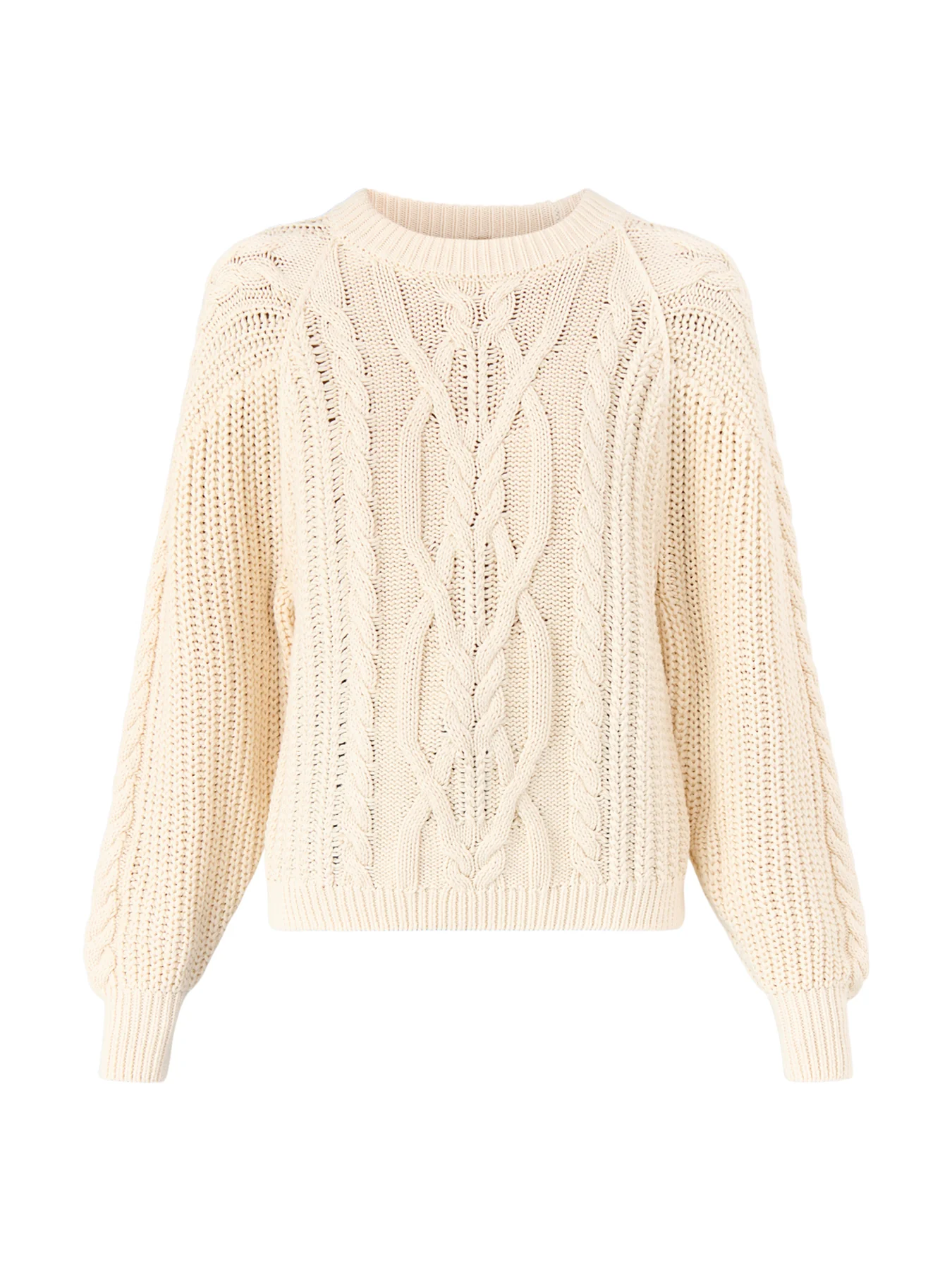 Frankie Cable Sweater Cream