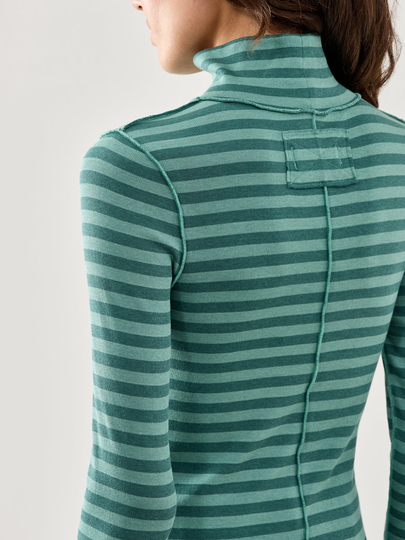 Good Good Turtle Stripe Sweater Green - Image 3