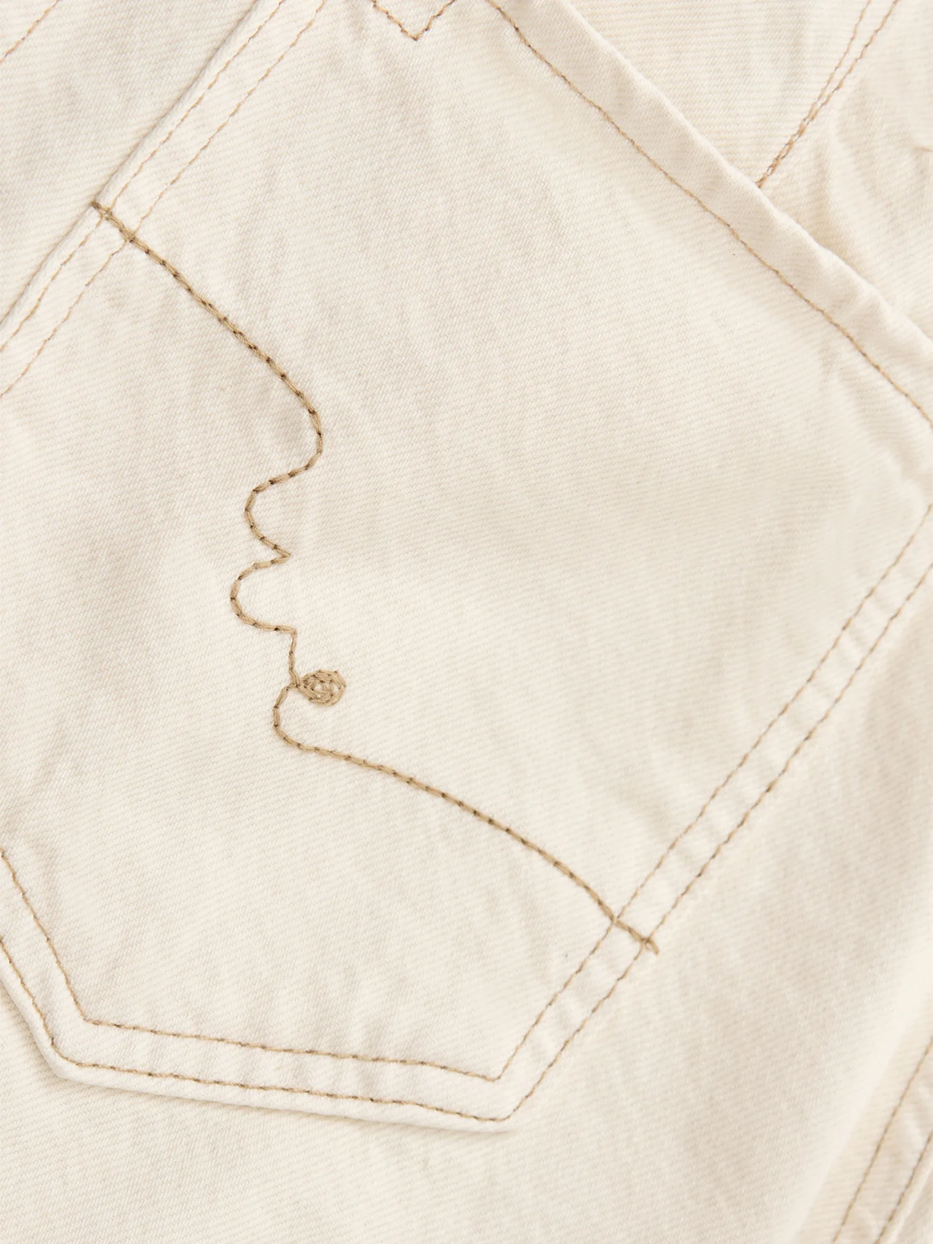Good Luck Mid Rise Barrel Milk White - Image 3