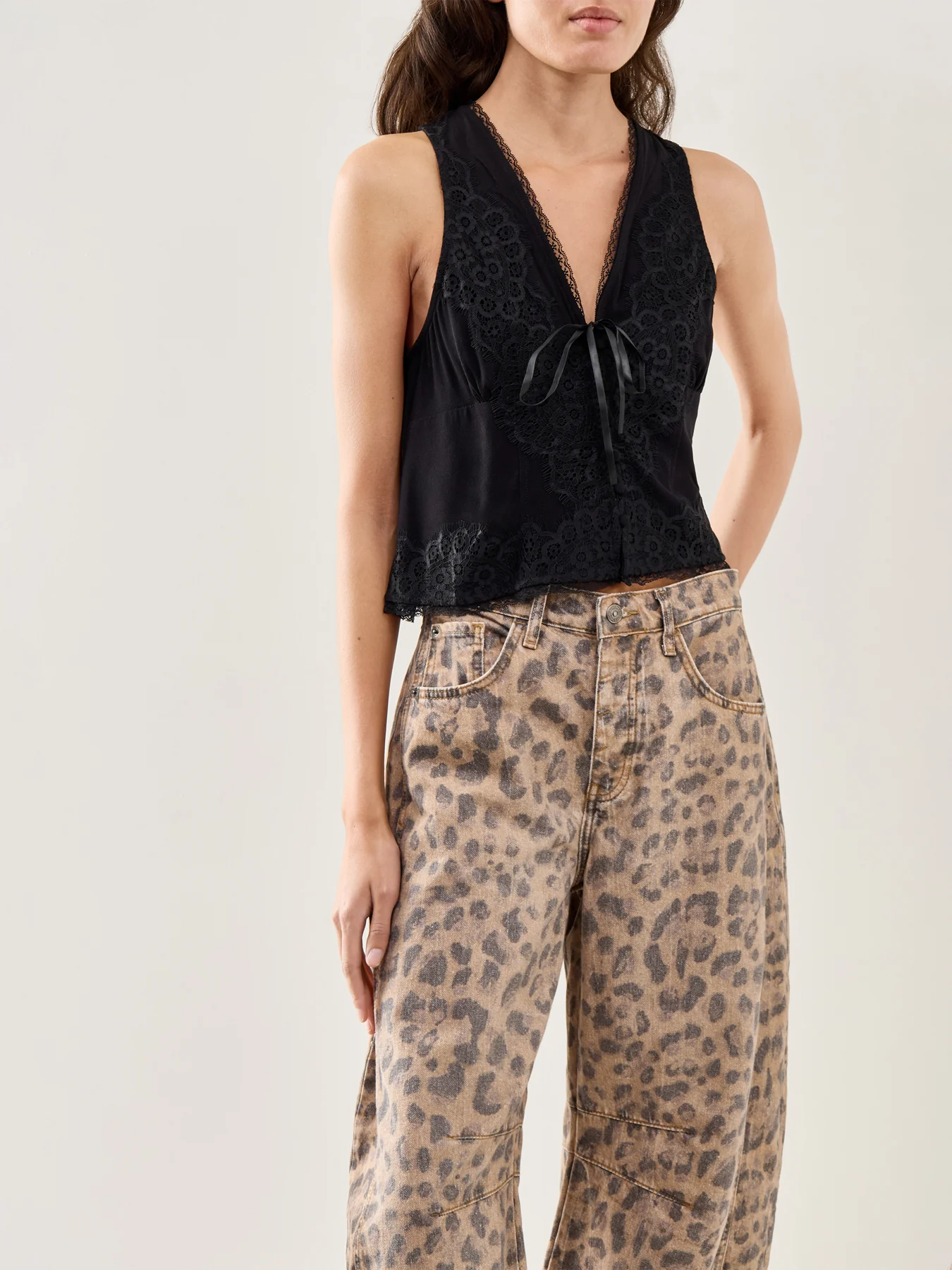 Jaida Tailored Button Vest Black - Image 4
