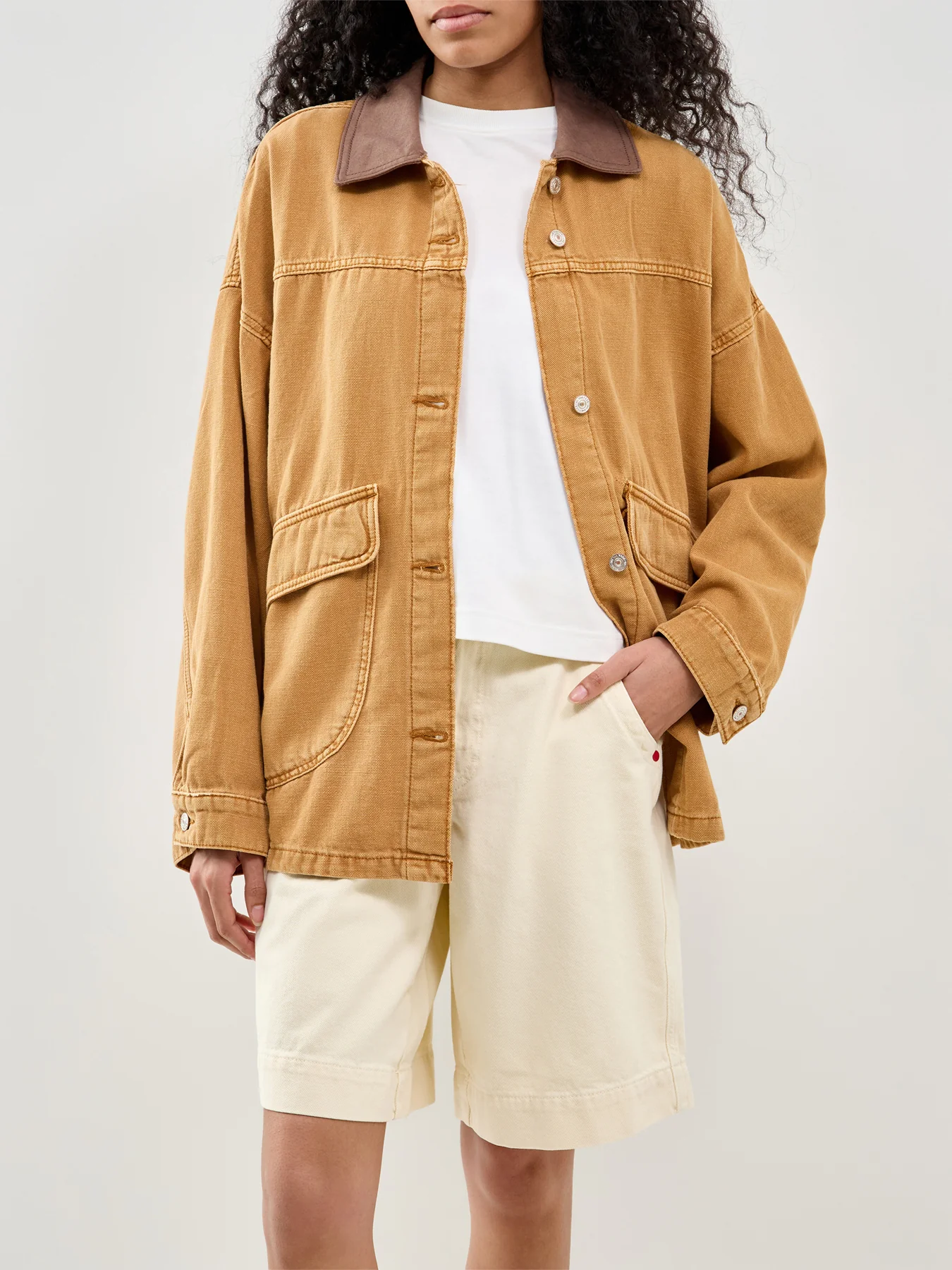 Lemon Denim Jacket Orange - Image 4