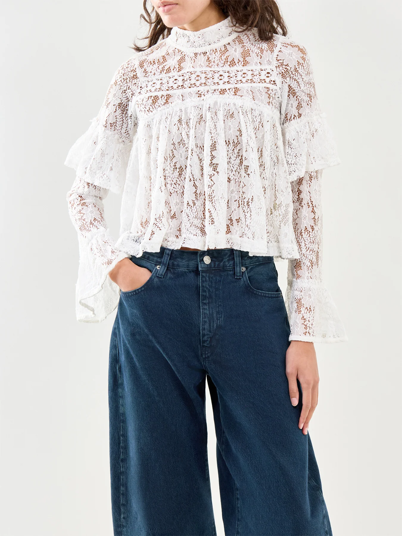 Lilabeth Lace Top White - Image 4