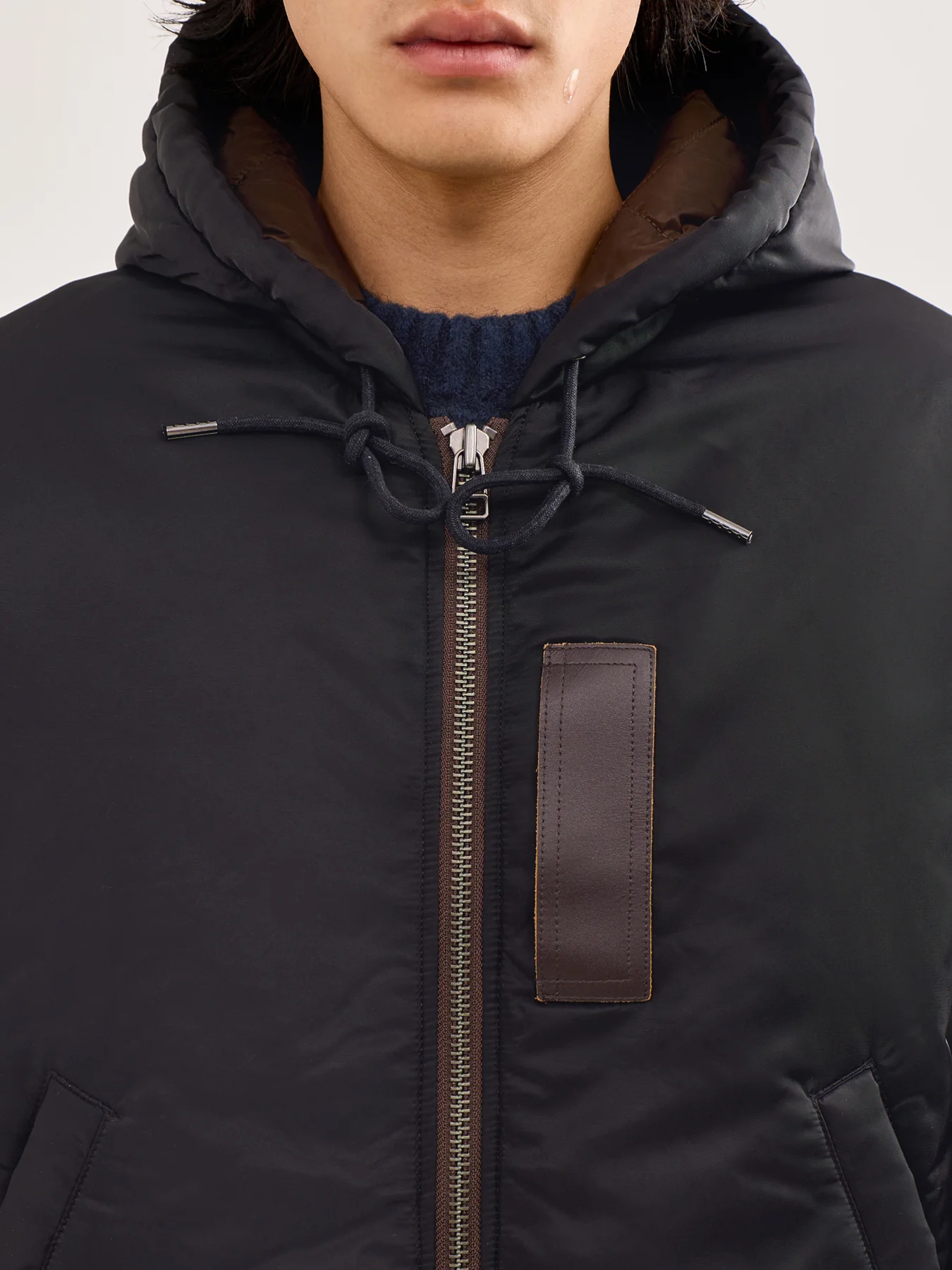 Active MA-1 Hooded Parka Black - Image 3