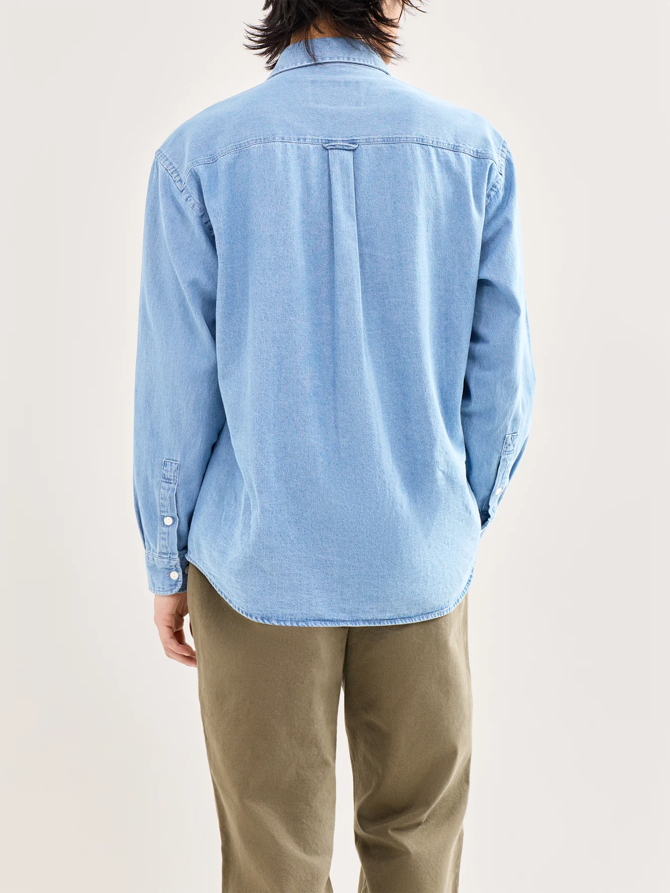 Bleach Denim Utility Shirt Blue - Image 5