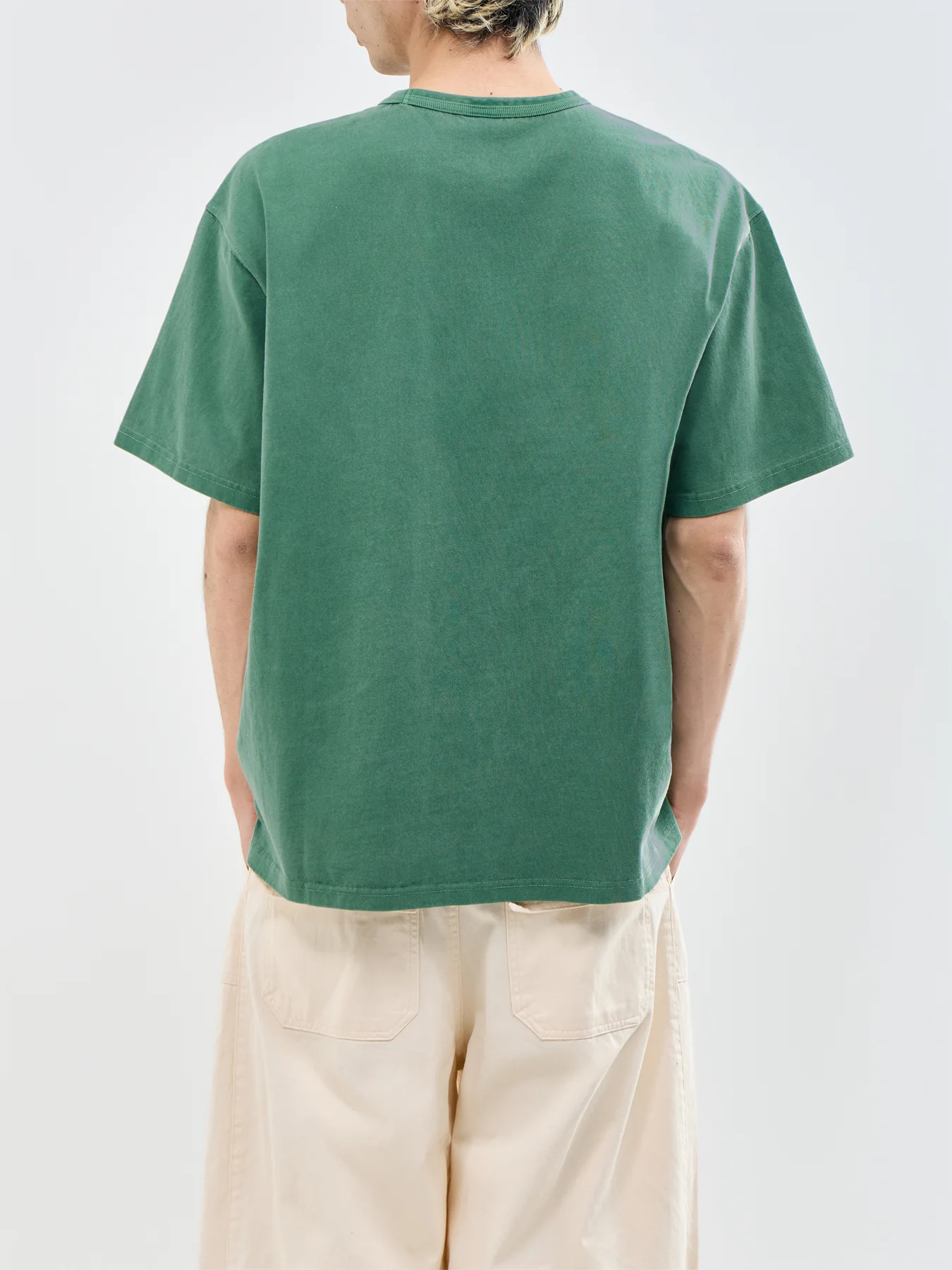 Pigment Dyeing T-Shirt Green - Image 5