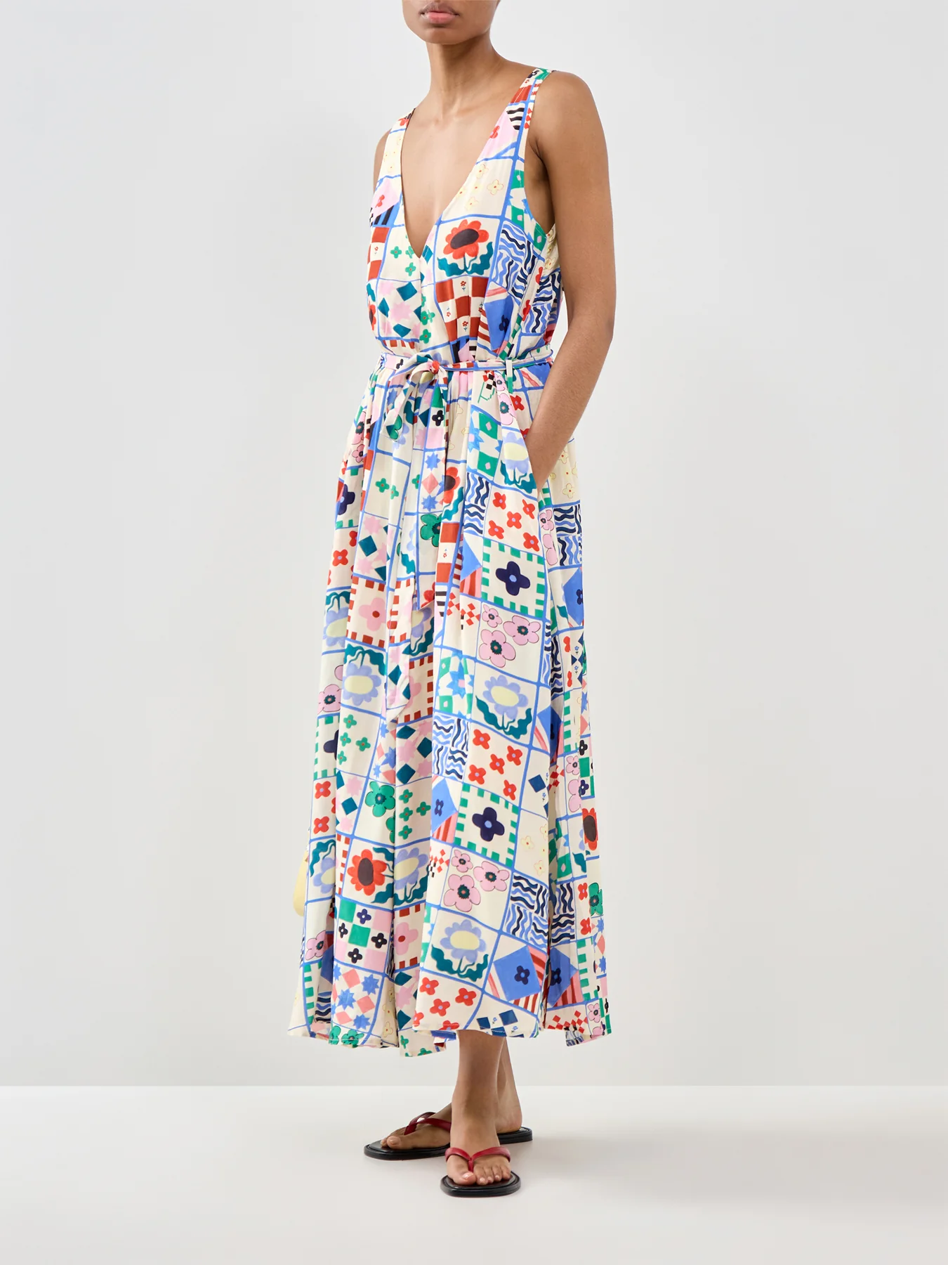 Consordia Printed Midi Dress Print - Image 4