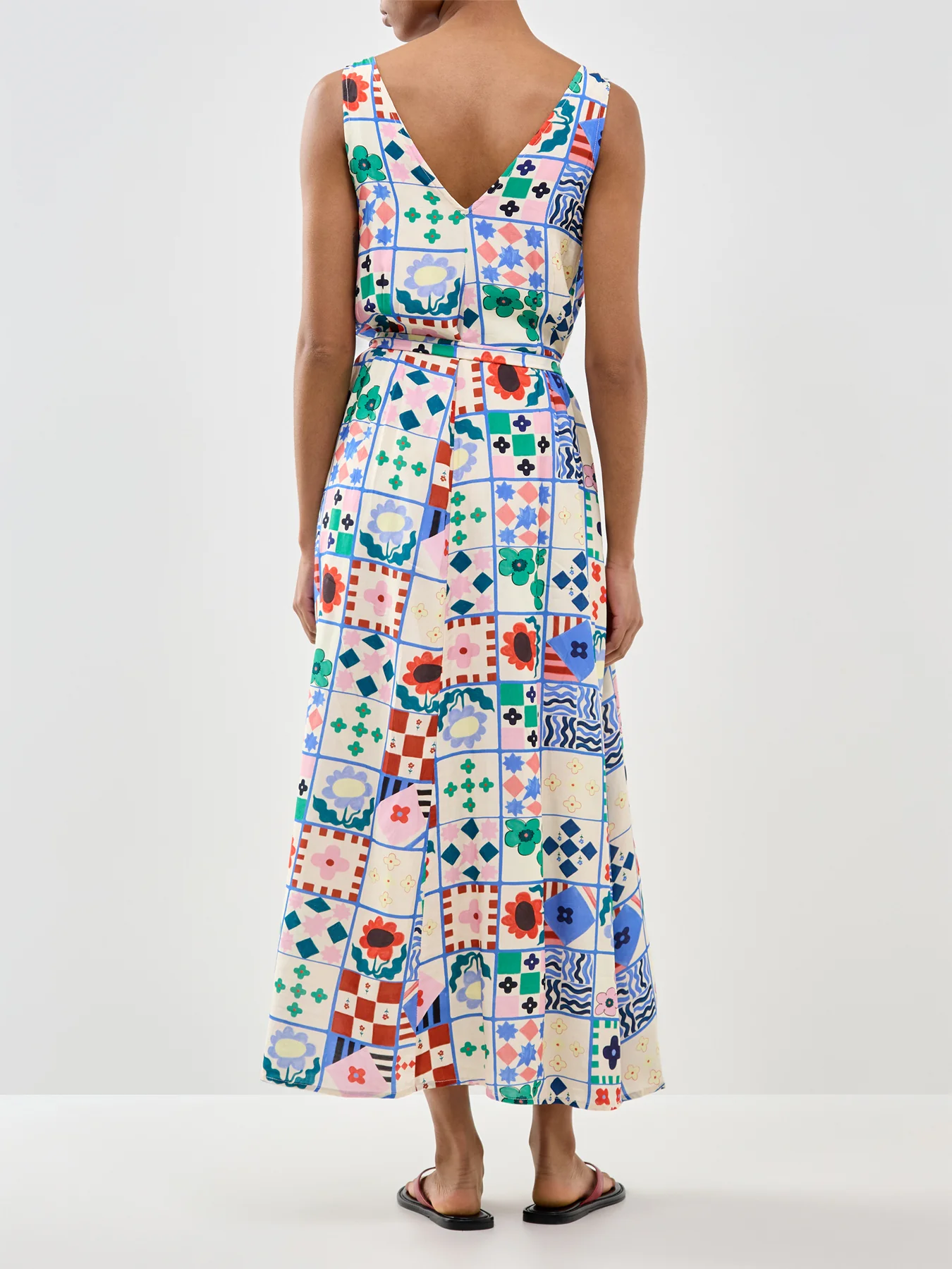 Consordia Printed Midi Dress Print - Image 5