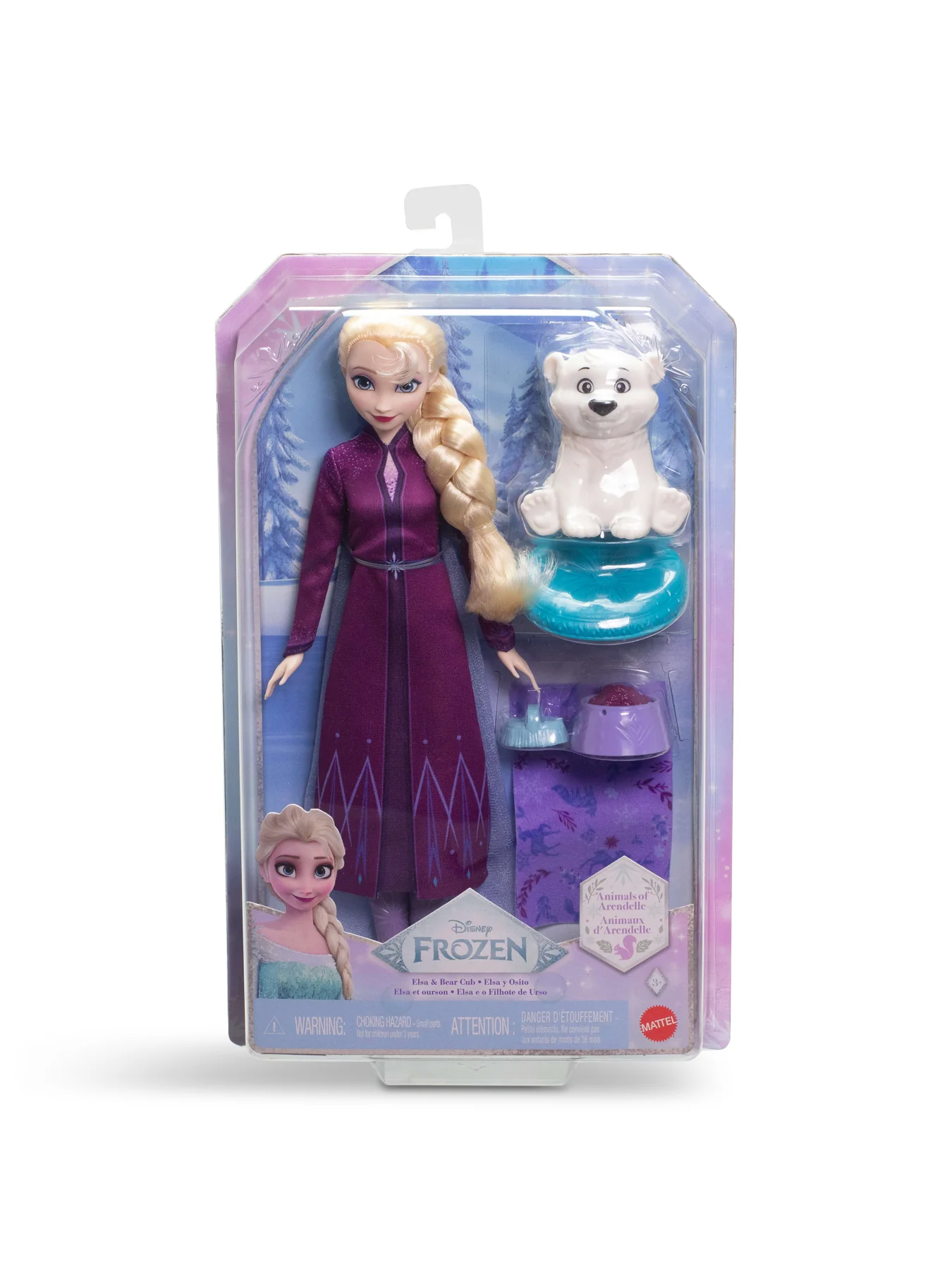 Frozen Elsa and Baby Bear Soft Toy - Image 2