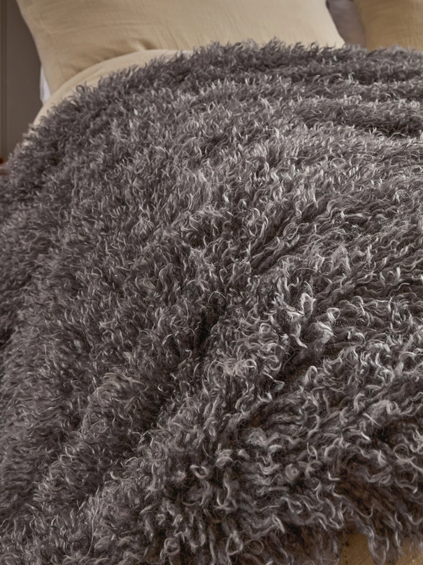 Rowan Soft-Touch Throw Grey - Image 3