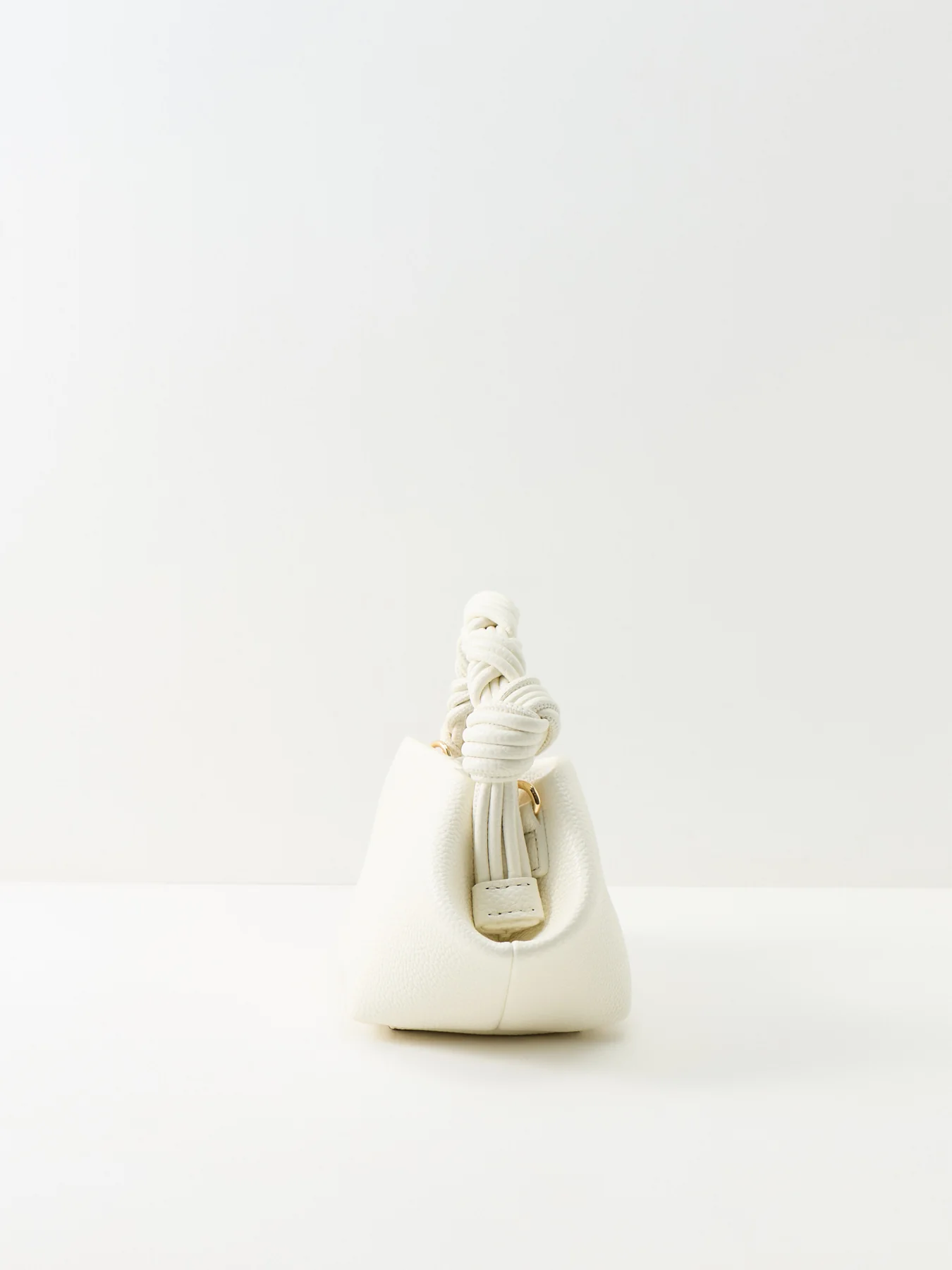 Bou Mini Grained Tote Bag White - Image 4