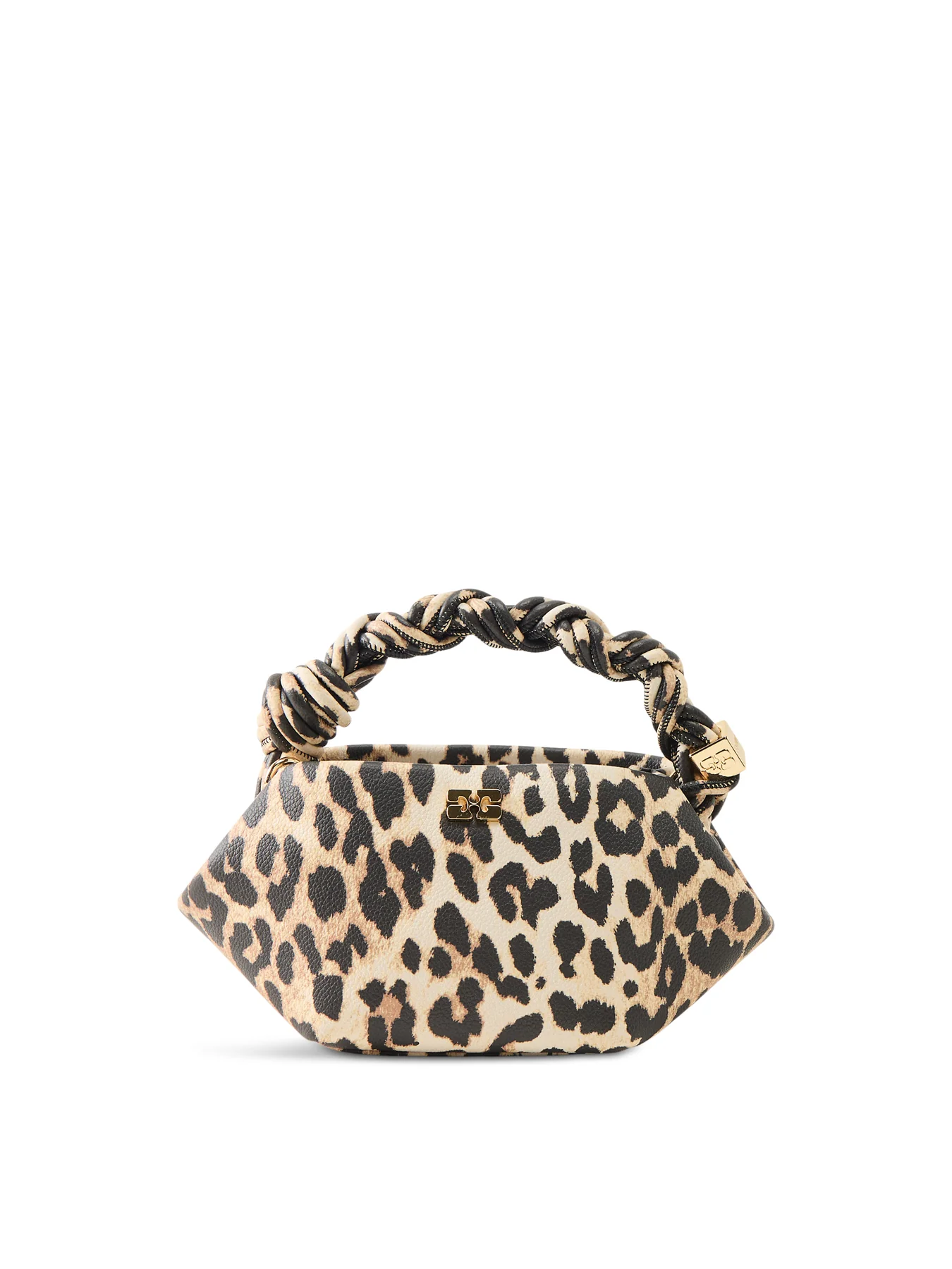 Bou Mini Leopard Print Bag Brown