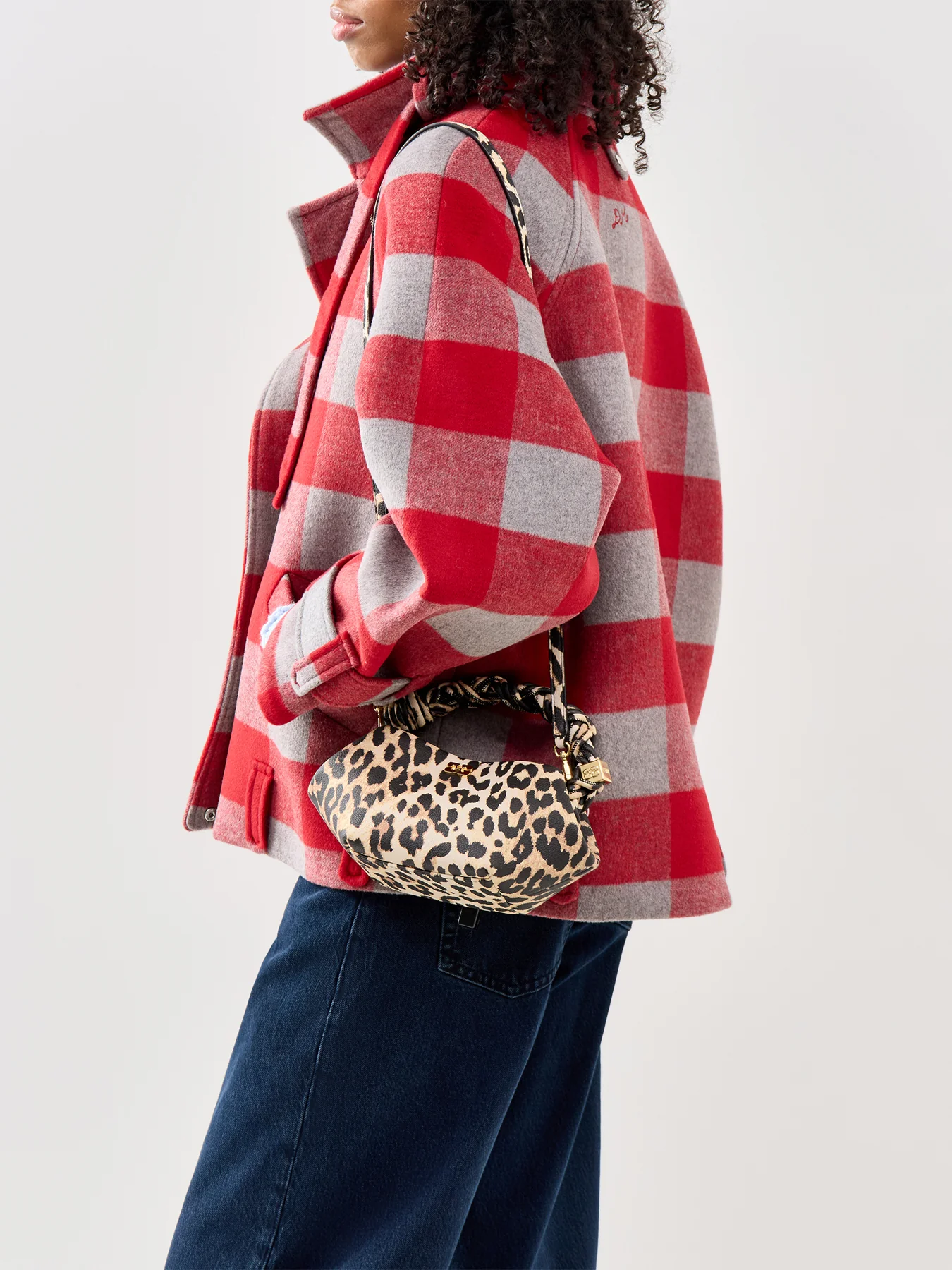 Bou Mini Leopard Print Bag Brown - Image 2